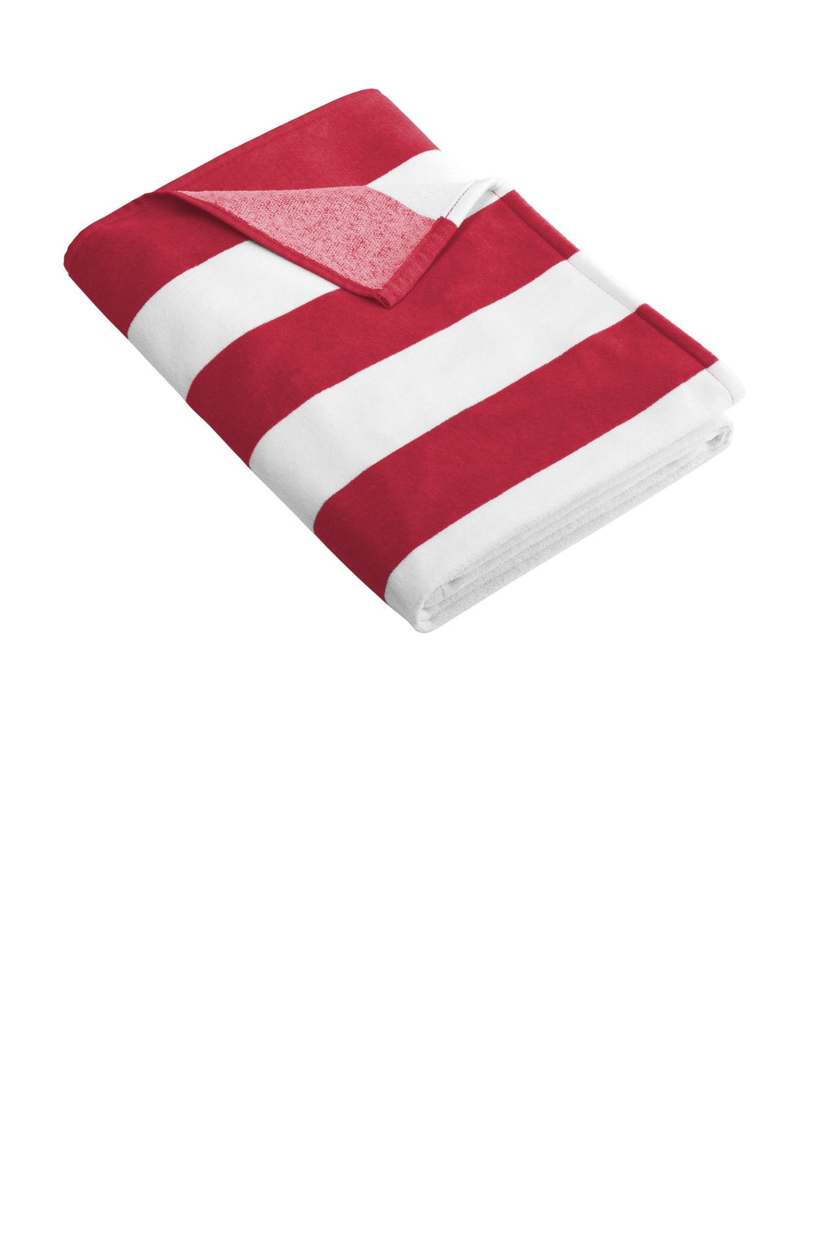 Port Authority Cabana Stripe Beach Towel. PT43 - EMBROIDERED