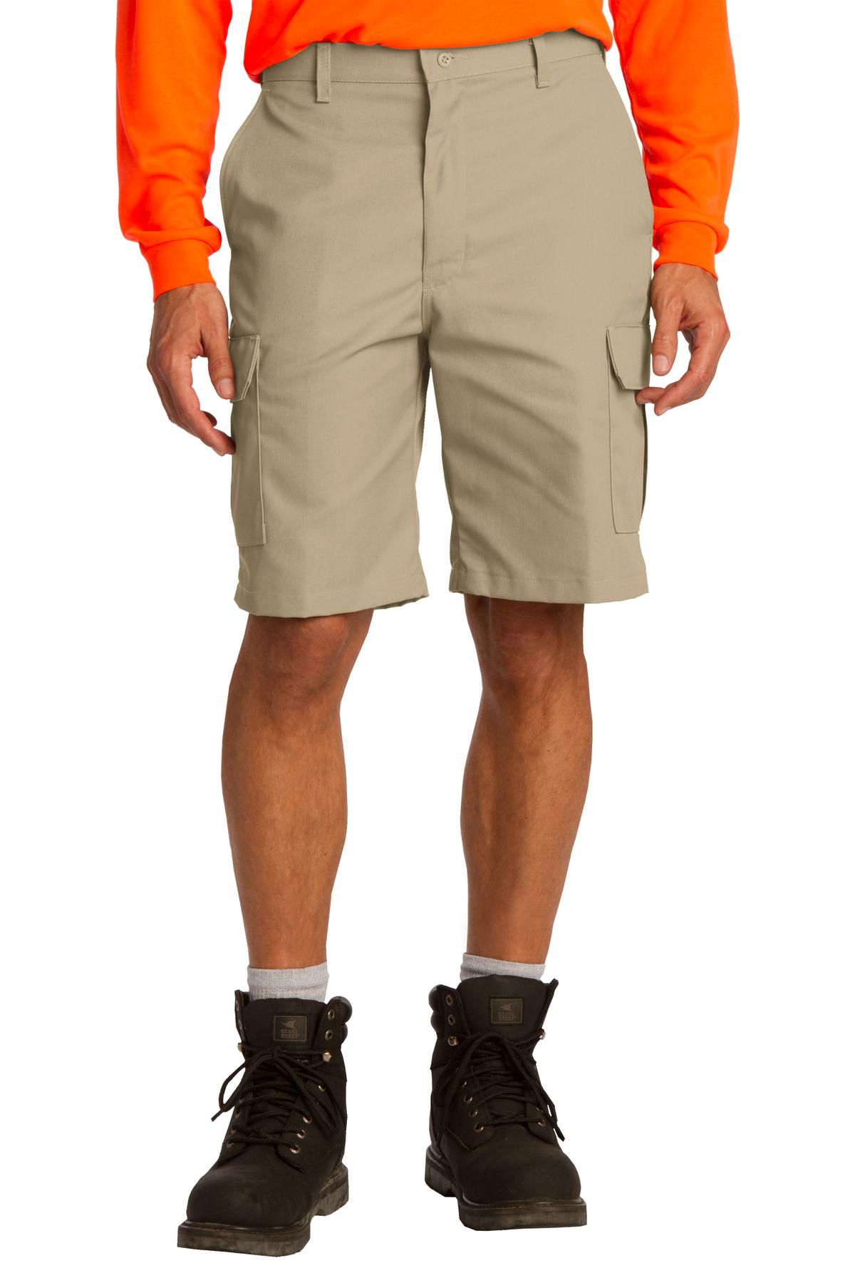 Red Kap Industrial Cargo Short. PT66 - EMBROIDERED