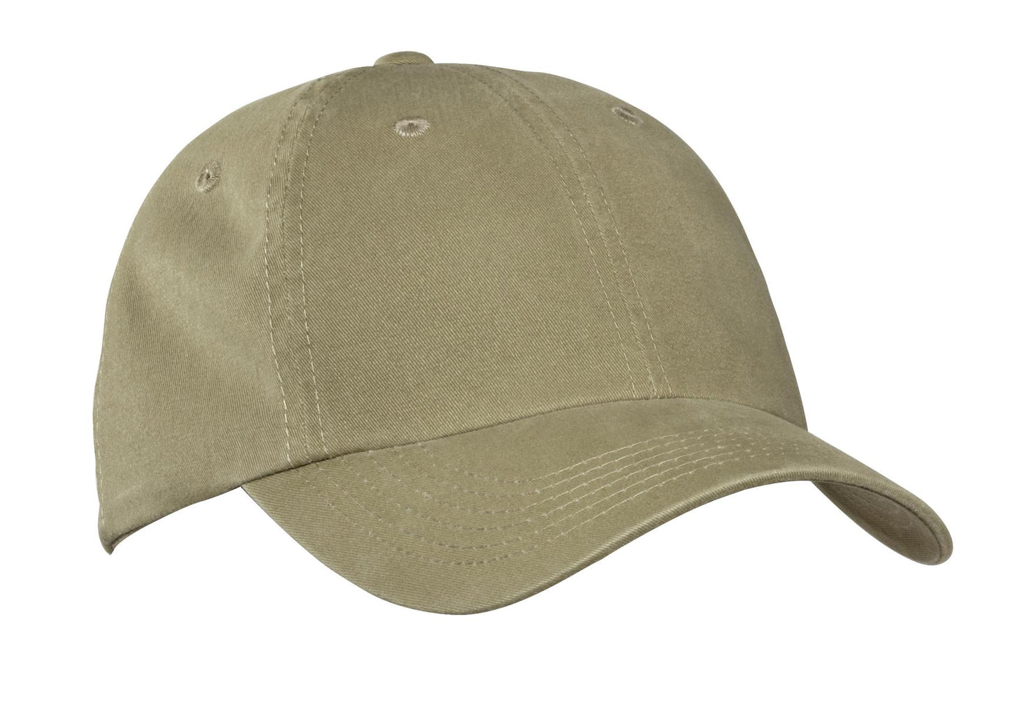 Port Authority Garment-Washed Cap.  PWU - EMBROIDERED