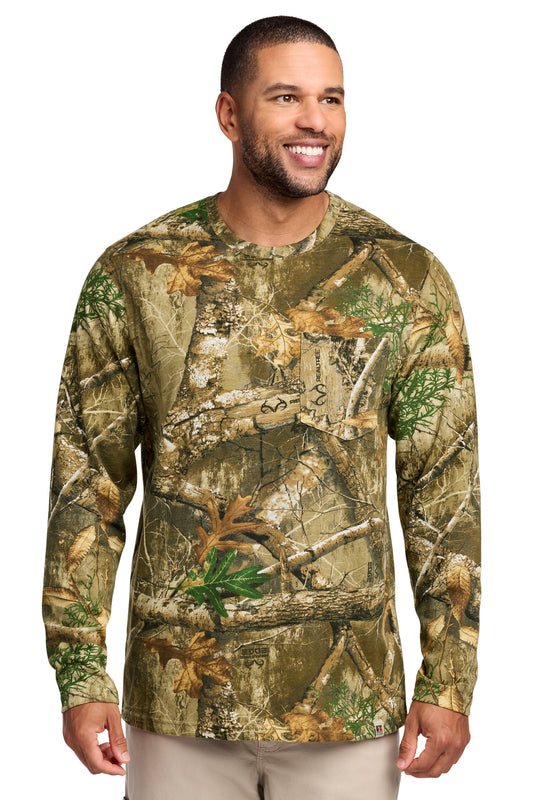 Russell Outdoors‚ Realtree Long Sleeve Pocket Tee RU100LSP - EMBROIDERED