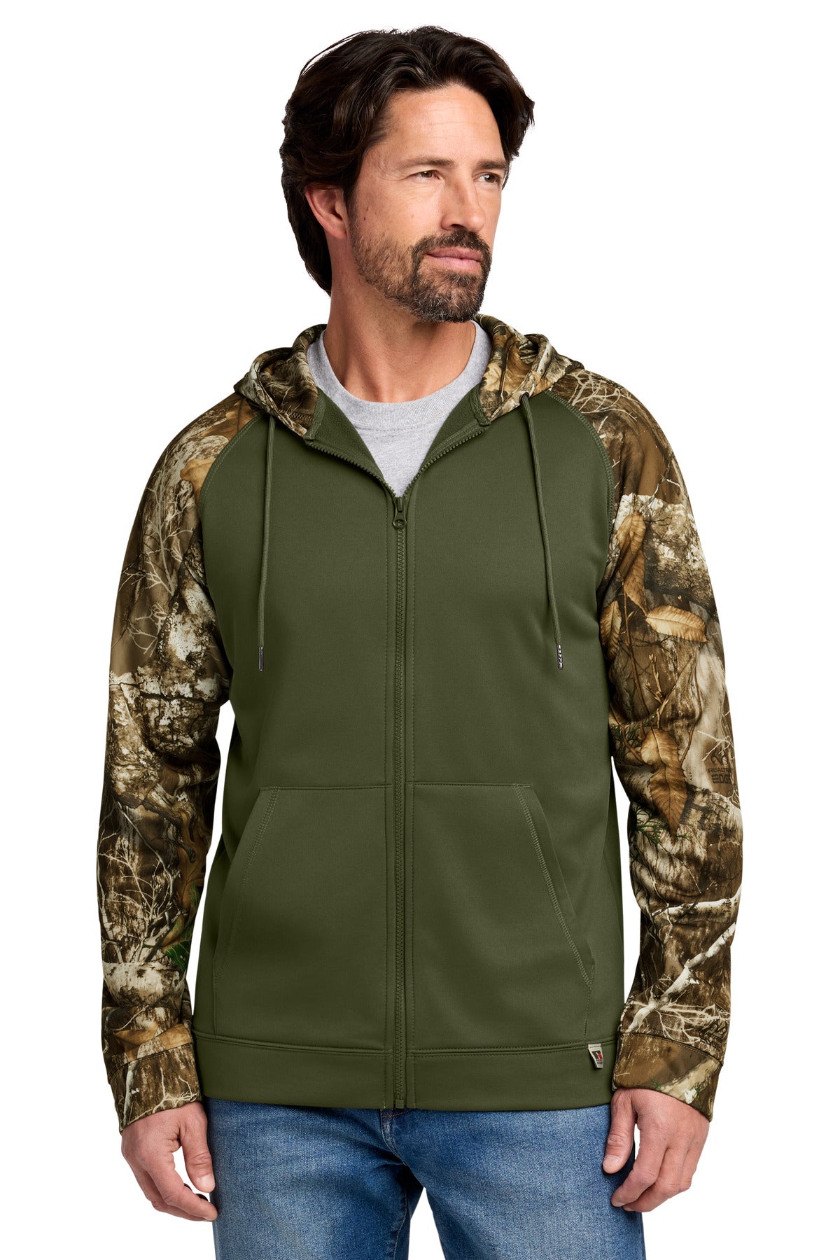 Russell Outdoors‚ Realtree Performance Colorblock Full-Zip Hoodie RU452 - EMBROIDERED