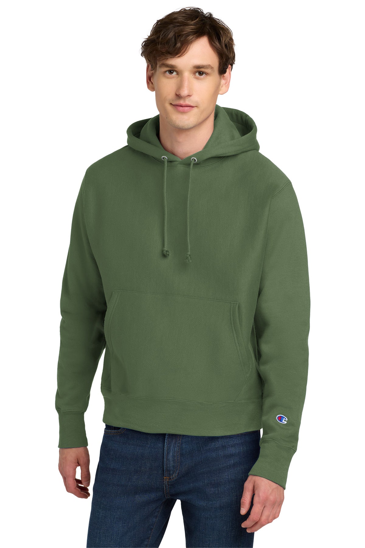 Champion   Reverse Weave   Hooded Sweatshirt S101 - EMBROIDERED