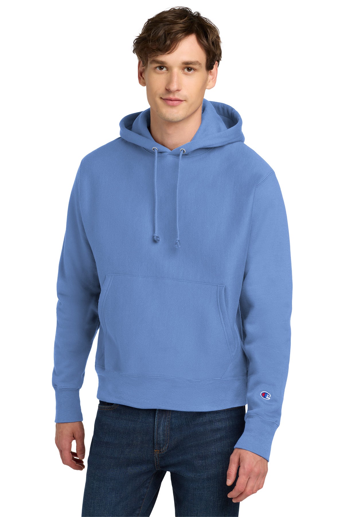 Champion   Reverse Weave   Hooded Sweatshirt S101 - EMBROIDERED