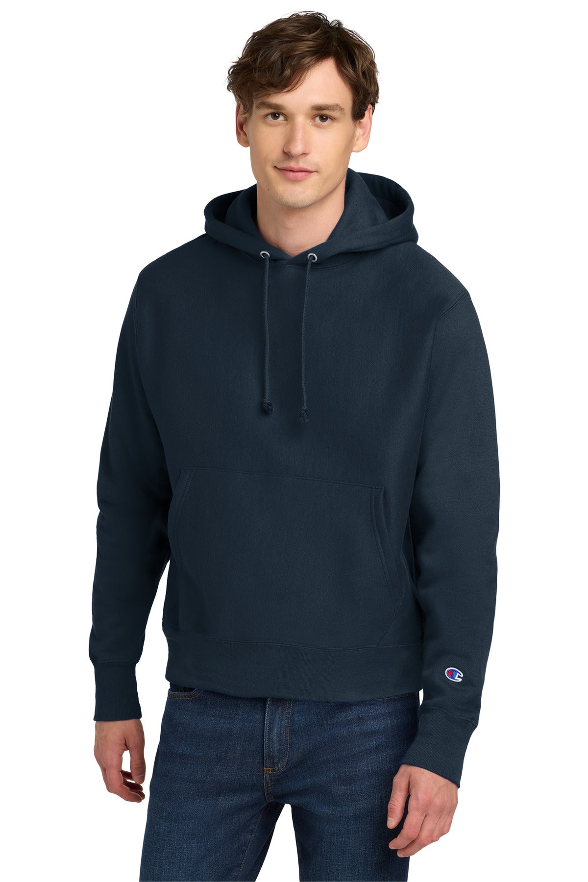 Champion   Reverse Weave   Hooded Sweatshirt S101 - EMBROIDERED