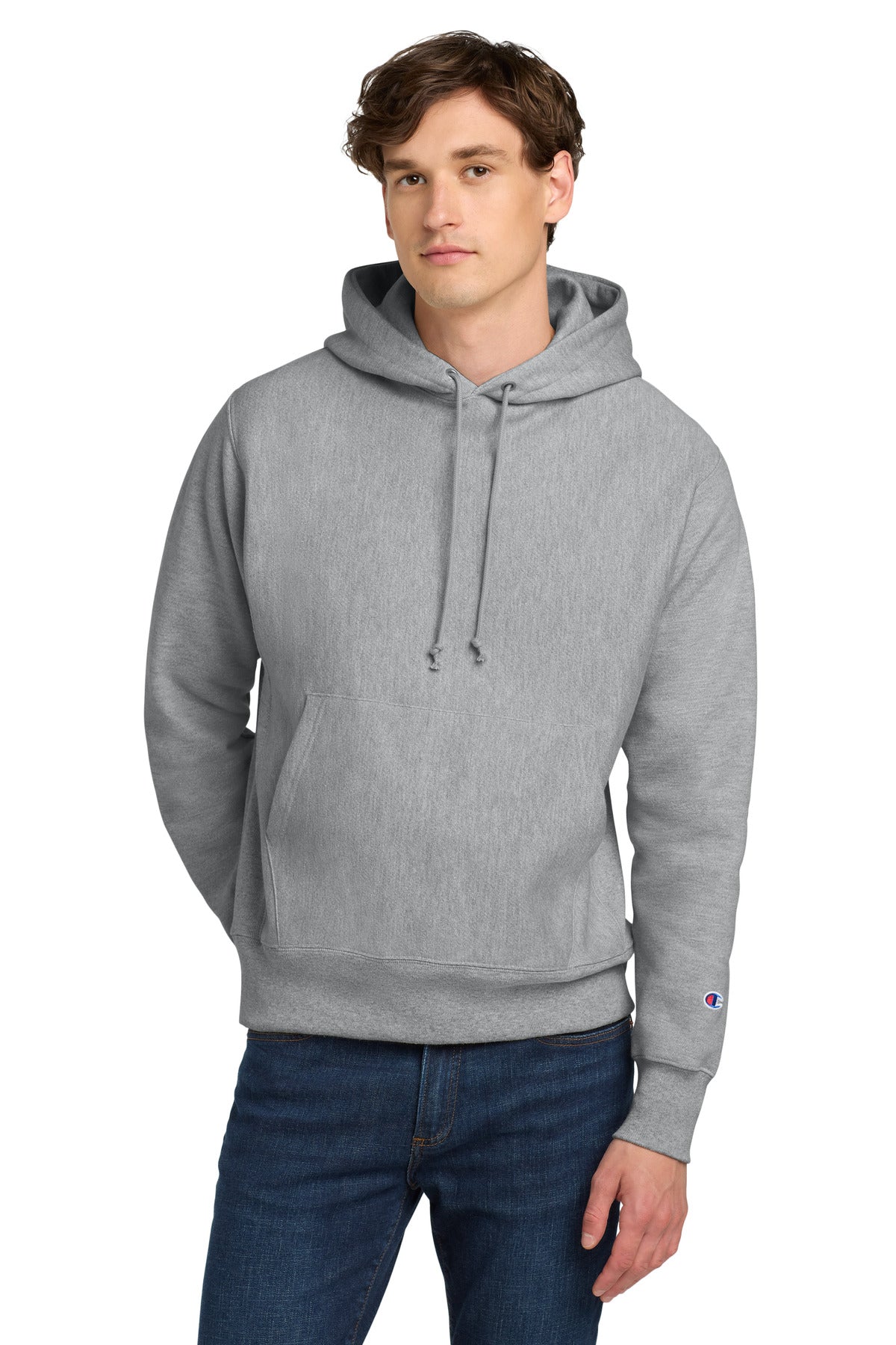 Champion   Reverse Weave   Hooded Sweatshirt S101 - EMBROIDERED