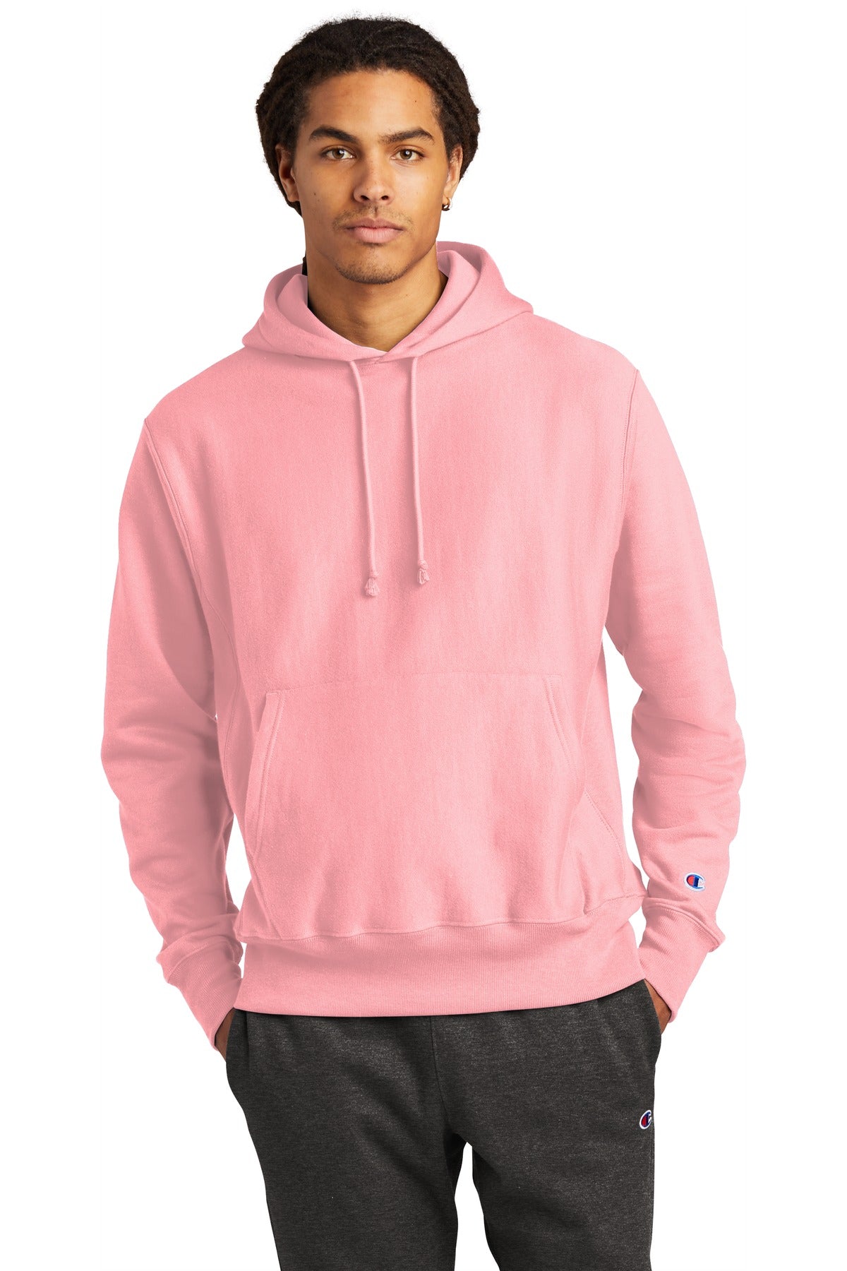Champion Reverse Weave Hooded Sweatshirt S101 - EMBROIDERED