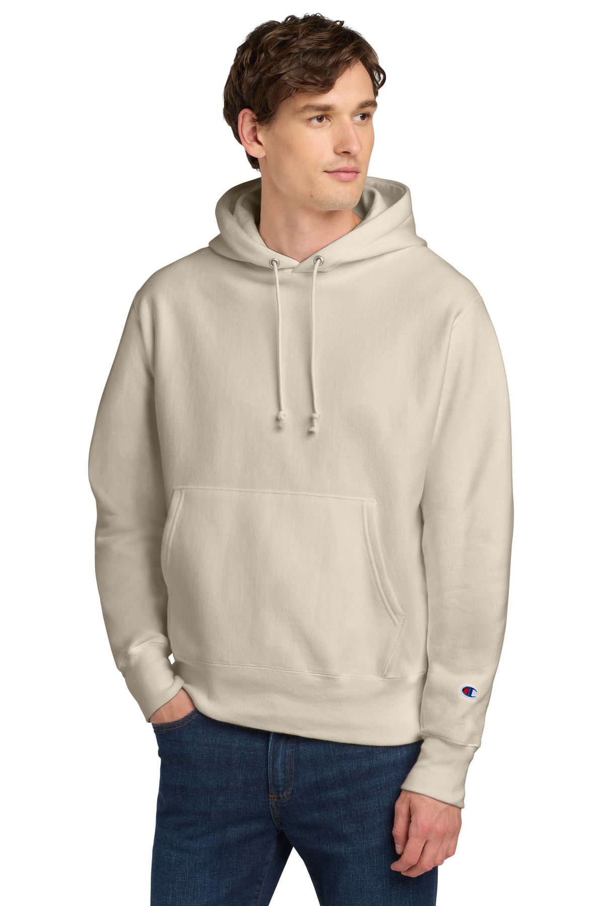 Champion   Reverse Weave   Hooded Sweatshirt S101 - EMBROIDERED
