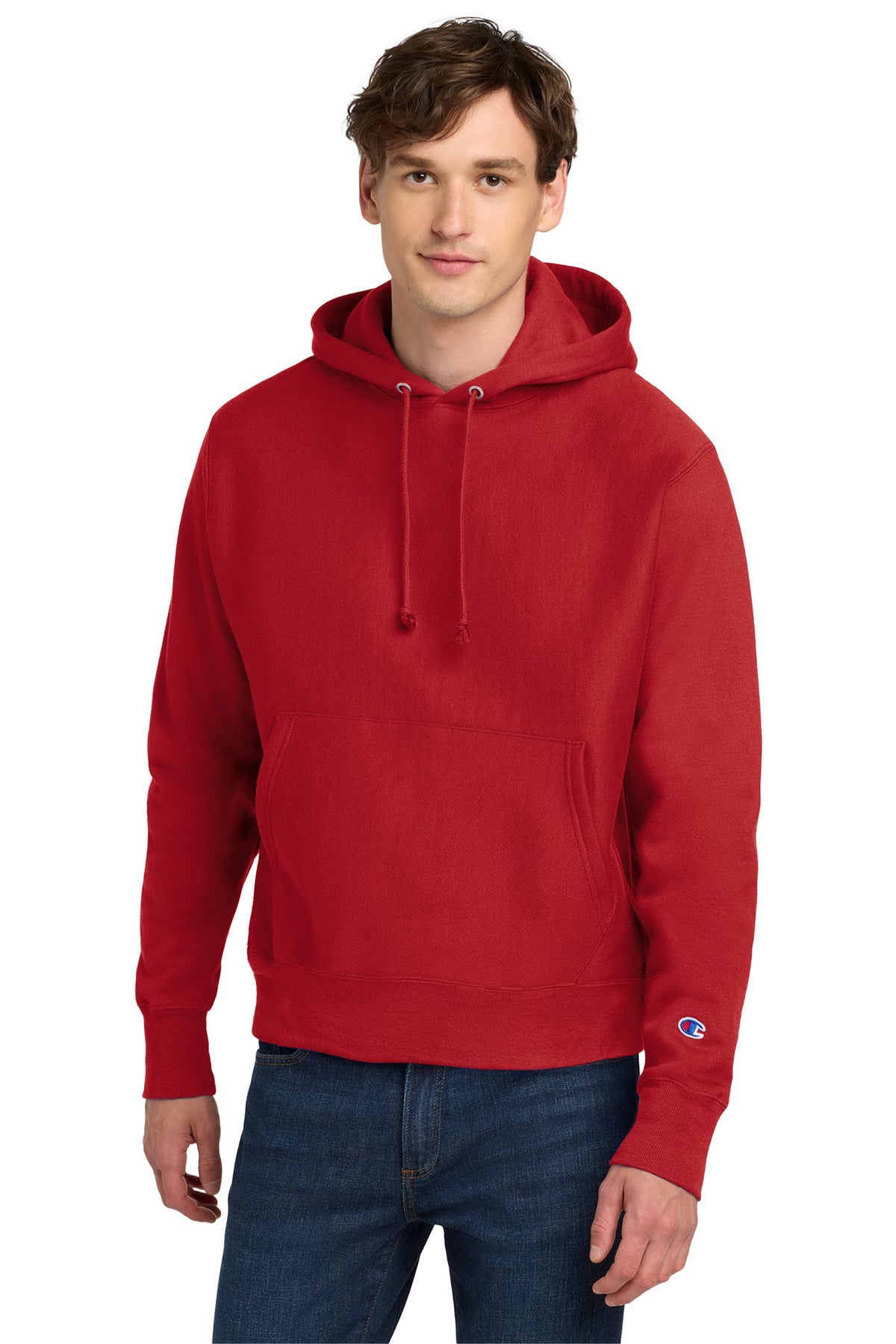 Champion   Reverse Weave   Hooded Sweatshirt S101 - EMBROIDERED