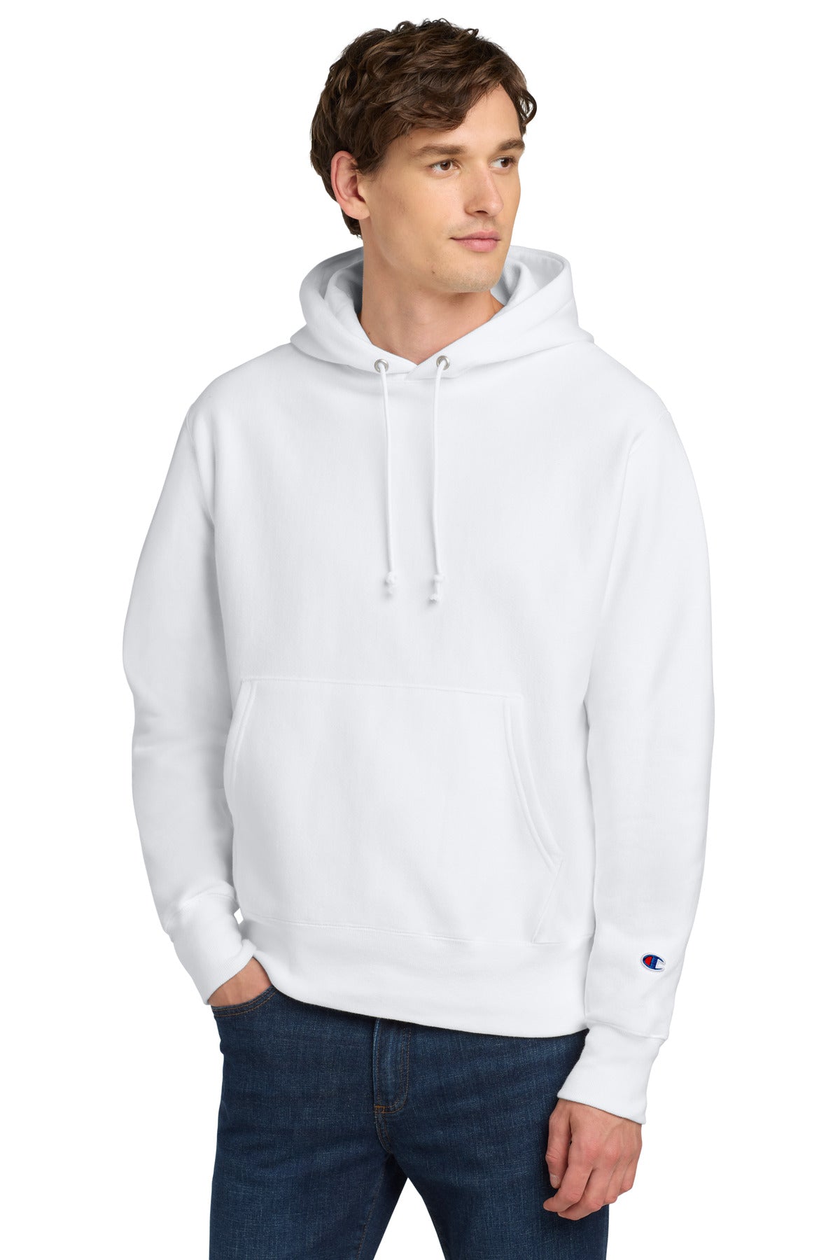 Champion   Reverse Weave   Hooded Sweatshirt S101 - EMBROIDERED