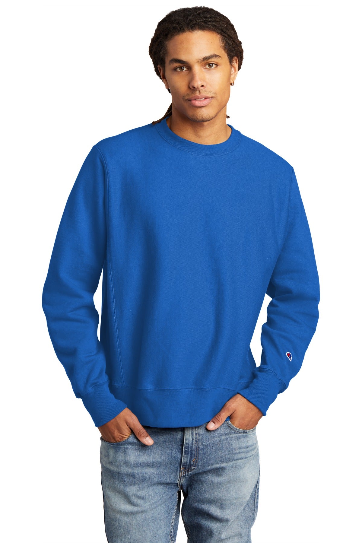 Champion Reverse Weave Crewneck Sweatshirt S149 - EMBROIDERED