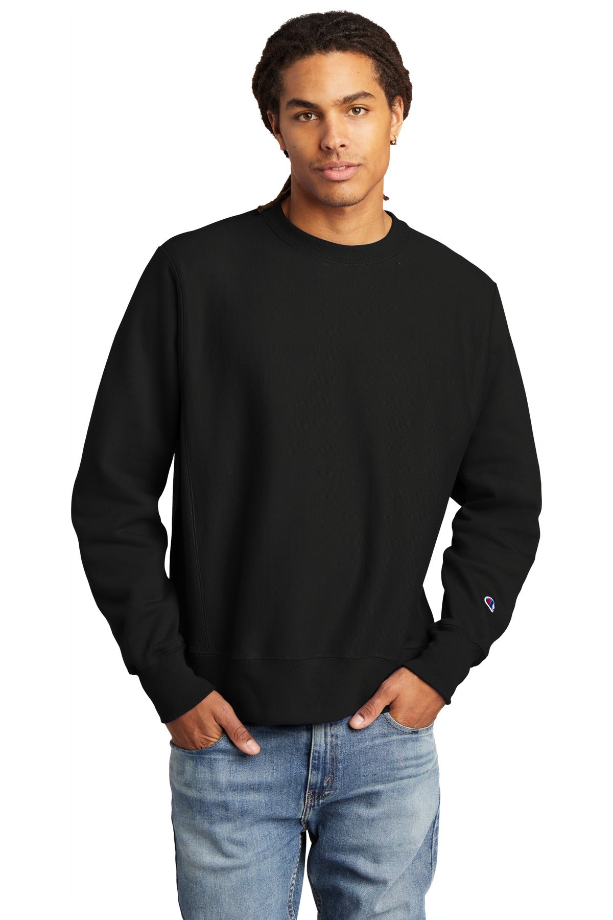 Champion Reverse Weave Crewneck Sweatshirt S149 - EMBROIDERED