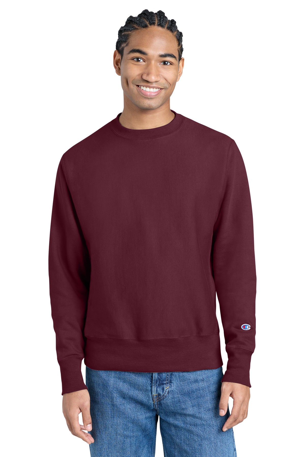 Champion   Reverse Weave   Crewneck Sweatshirt S149 - EMBROIDERED