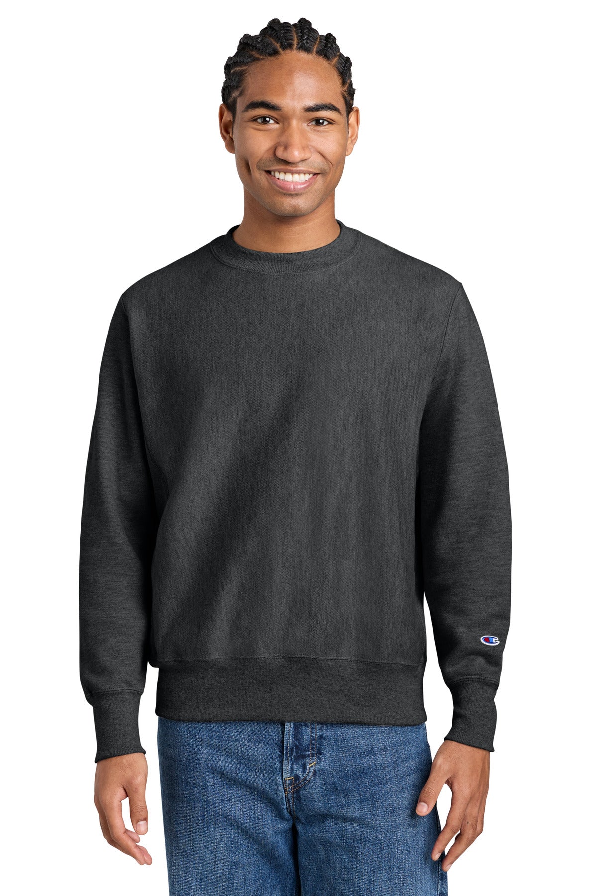 Champion   Reverse Weave   Crewneck Sweatshirt S149 - EMBROIDERED
