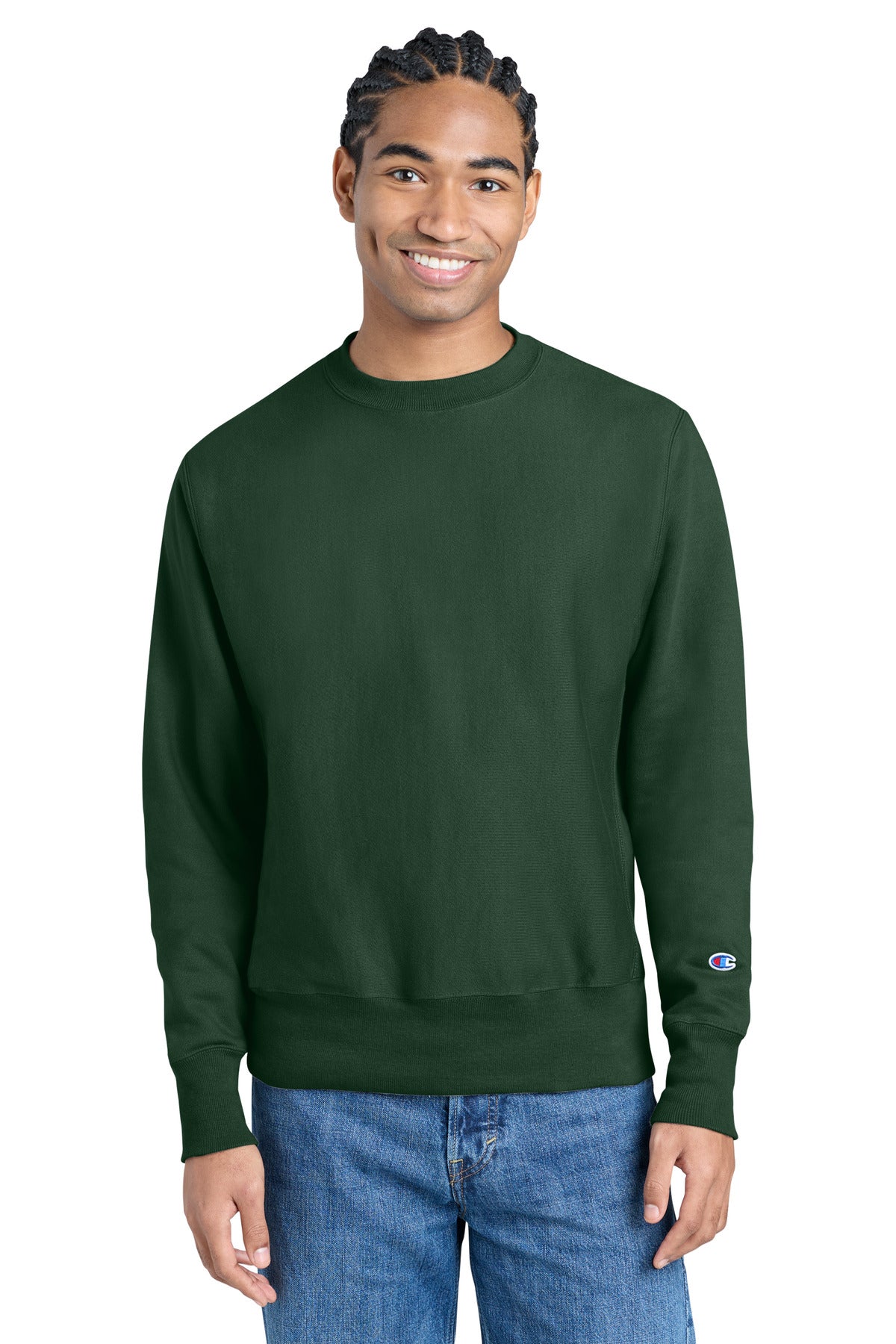 Champion   Reverse Weave   Crewneck Sweatshirt S149 - EMBROIDERED