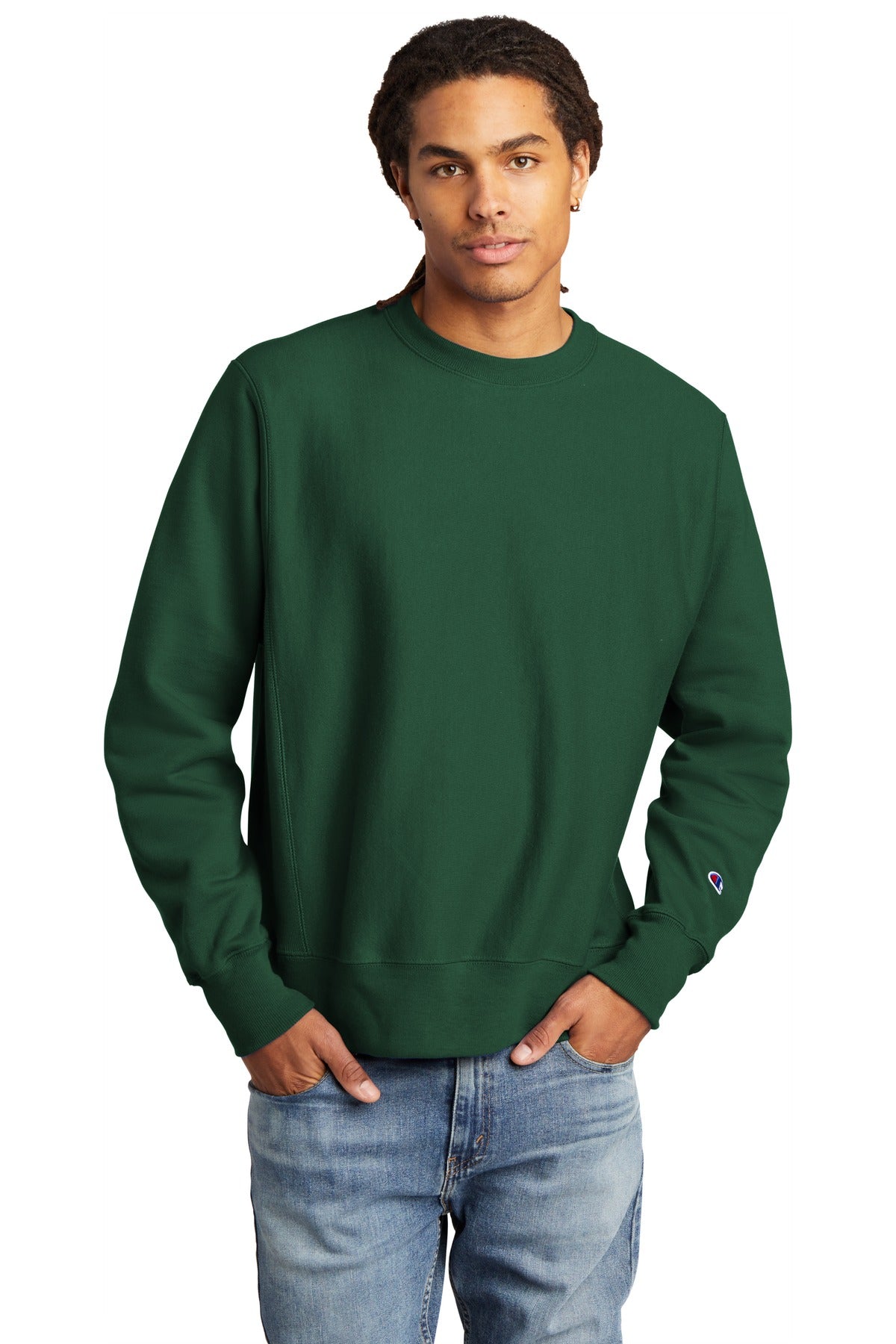 Champion Reverse Weave Crewneck Sweatshirt S149 - EMBROIDERED