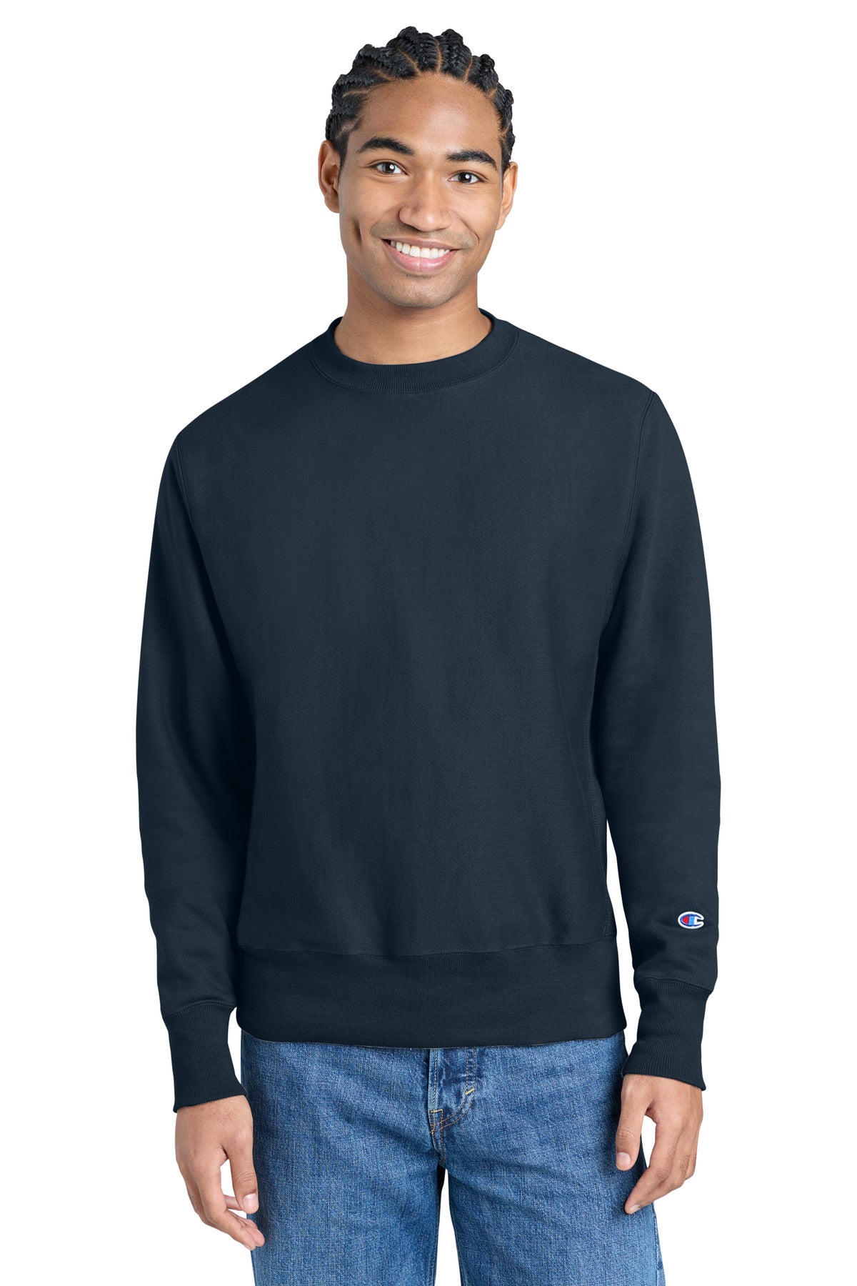 Champion   Reverse Weave   Crewneck Sweatshirt S149 - EMBROIDERED