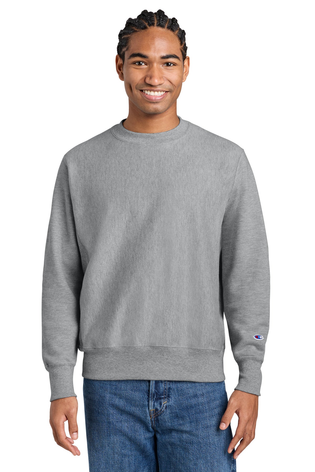 Champion   Reverse Weave   Crewneck Sweatshirt S149 - EMBROIDERED