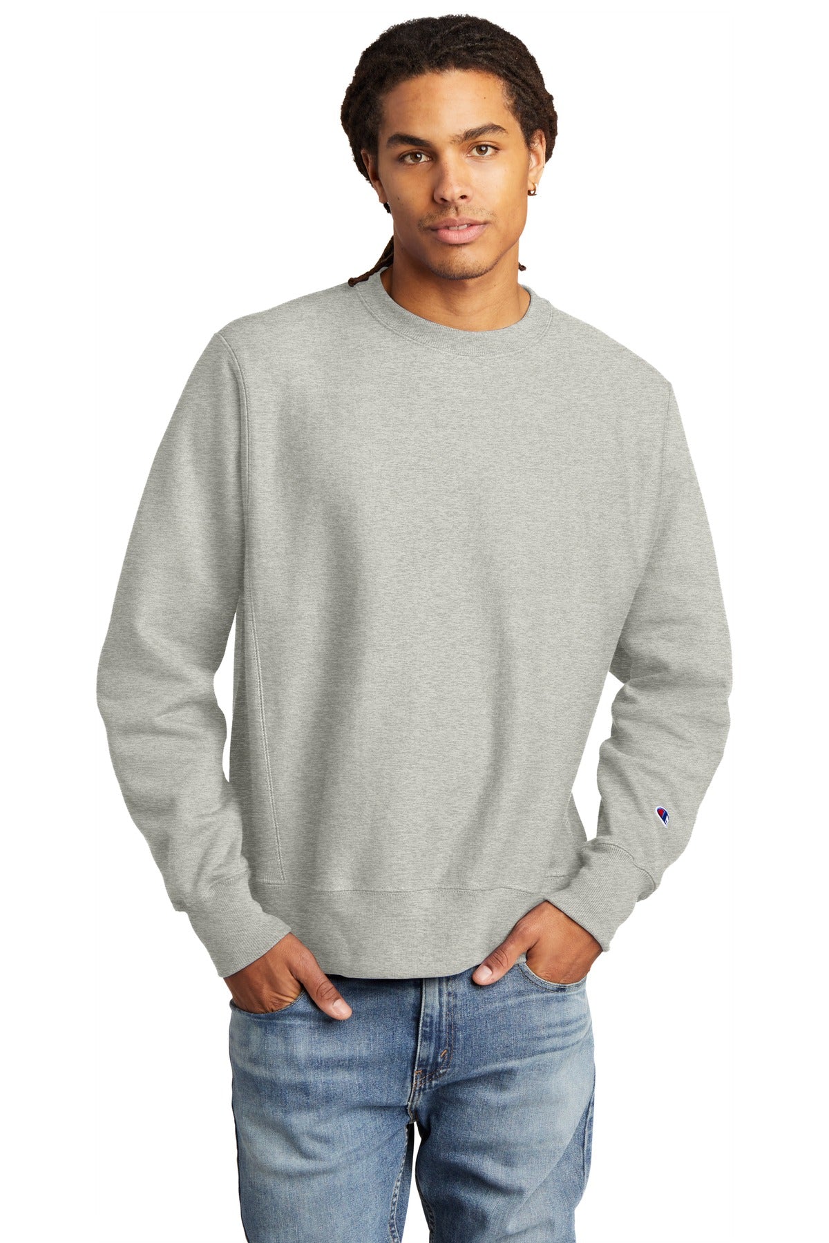 Champion Reverse Weave Crewneck Sweatshirt S149 - EMBROIDERED