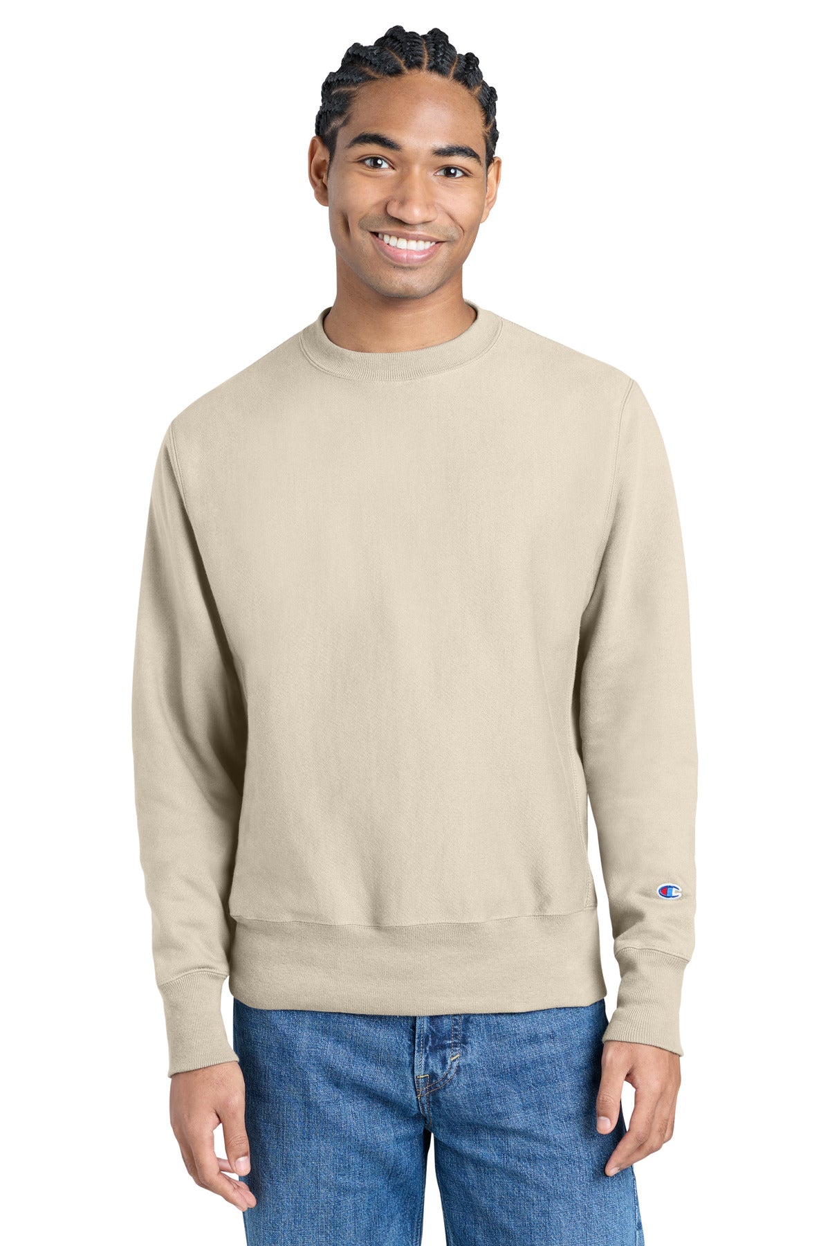 Champion   Reverse Weave   Crewneck Sweatshirt S149 - EMBROIDERED