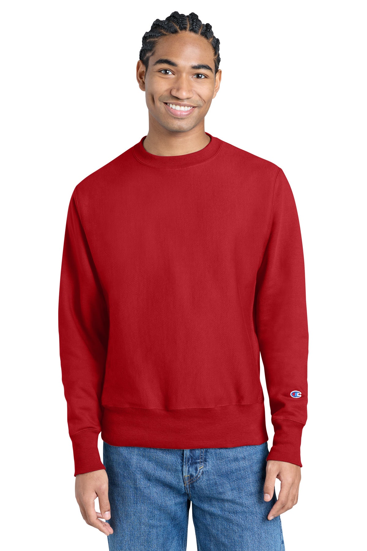 Champion   Reverse Weave   Crewneck Sweatshirt S149 - EMBROIDERED