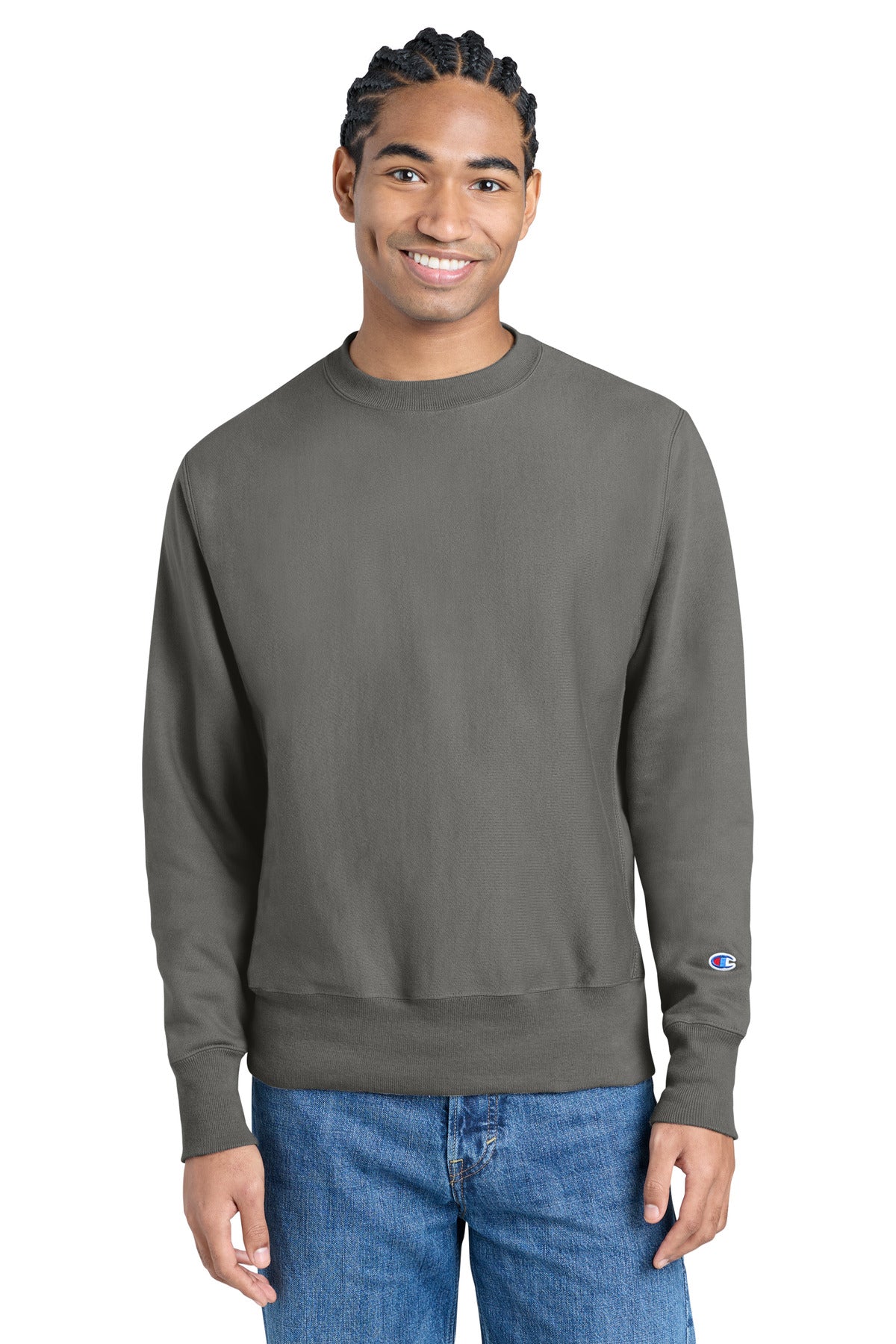 Champion   Reverse Weave   Crewneck Sweatshirt S149 - EMBROIDERED