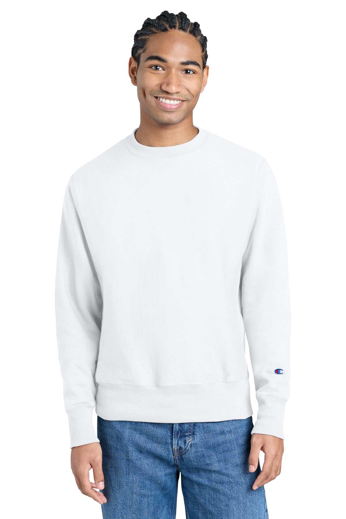 Champion   Reverse Weave   Crewneck Sweatshirt S149 - EMBROIDERED
