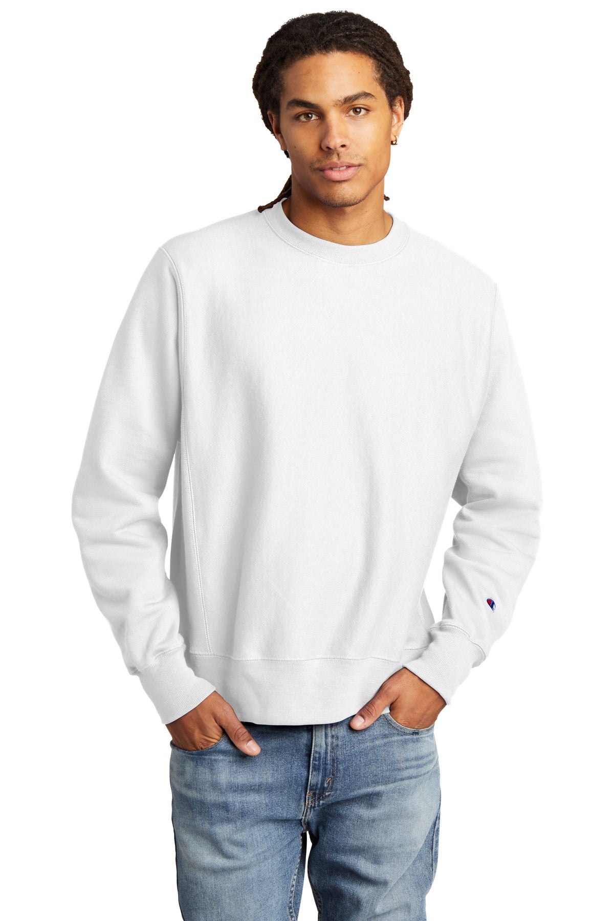 Champion Reverse Weave Crewneck Sweatshirt S149 - EMBROIDERED