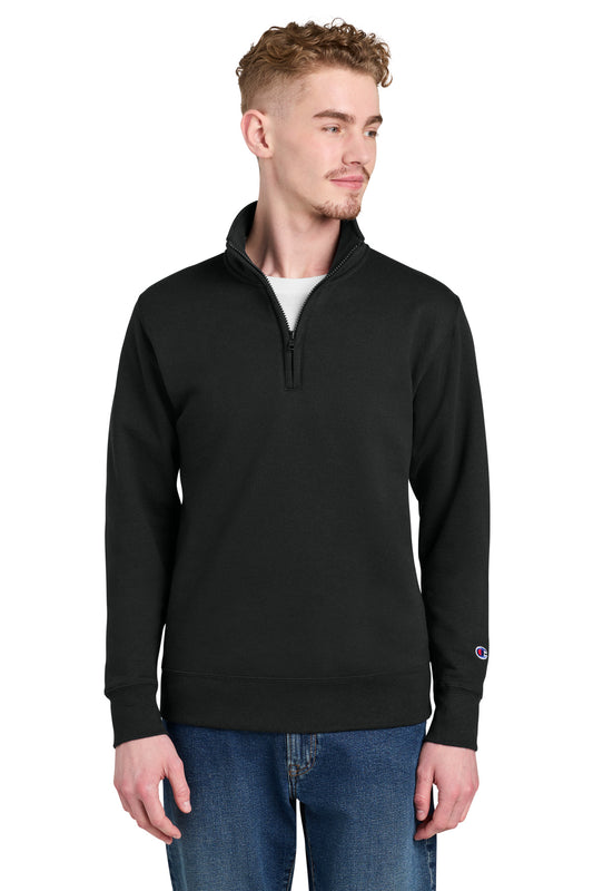 Champion Powerblend 1/4-Zip Sweatshirt S450 - EMBROIDERED