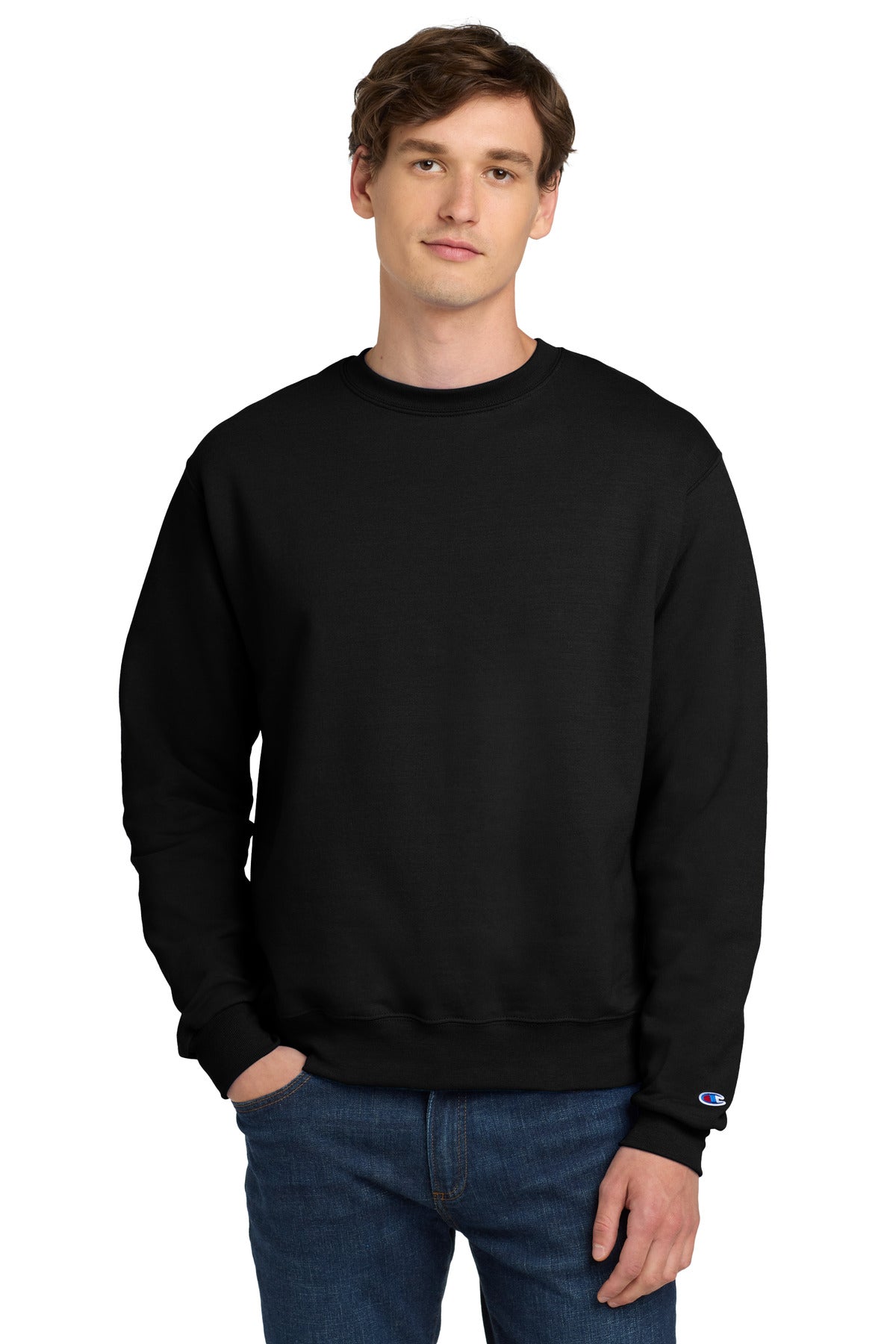 Champion Powerblend Crewneck Sweatshirt. S6000 - EMBROIDERED