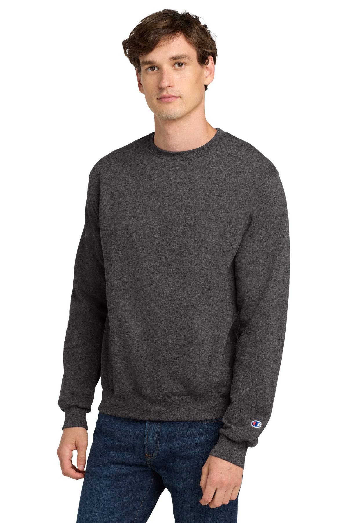 Champion Powerblend Crewneck Sweatshirt. S6000 - EMBROIDERED