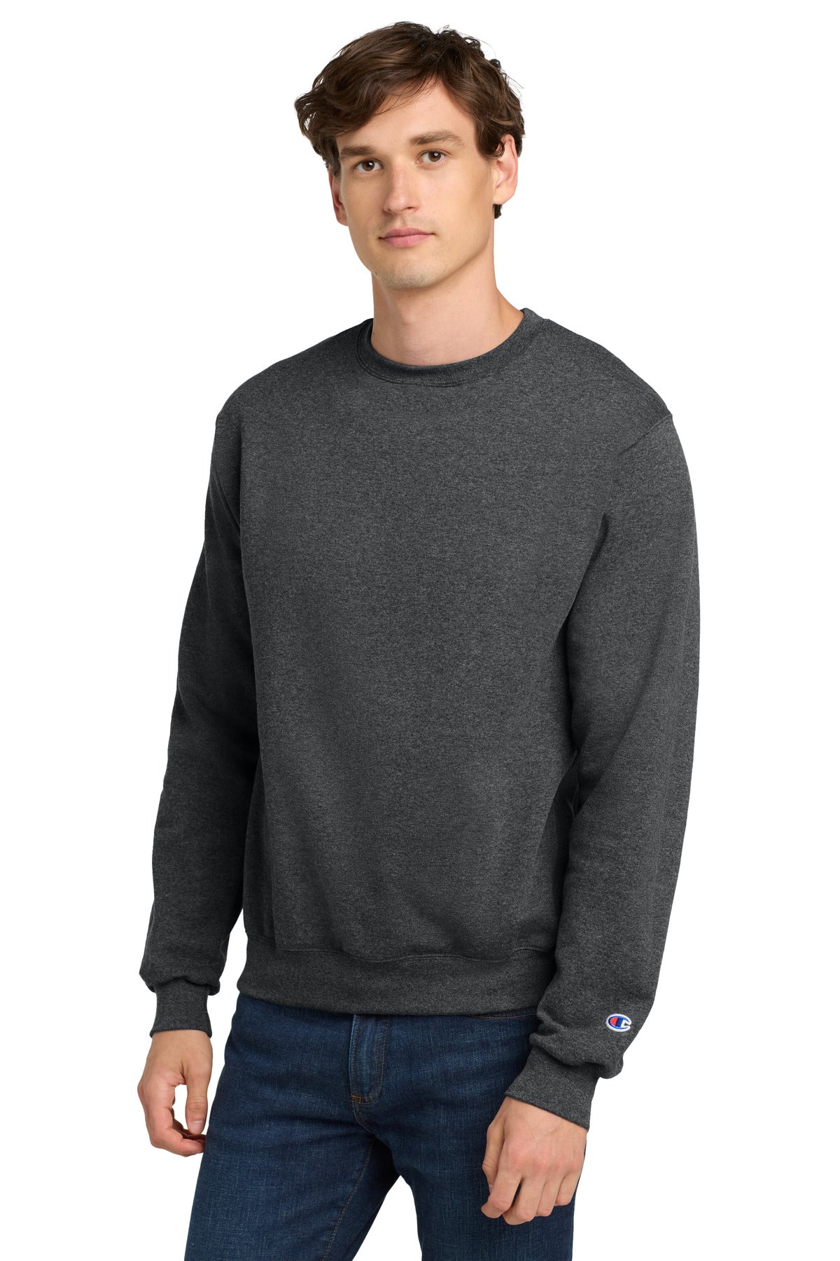 Champion  Powerblend Crewneck Sweatshirt. S6000 - EMBROIDERED