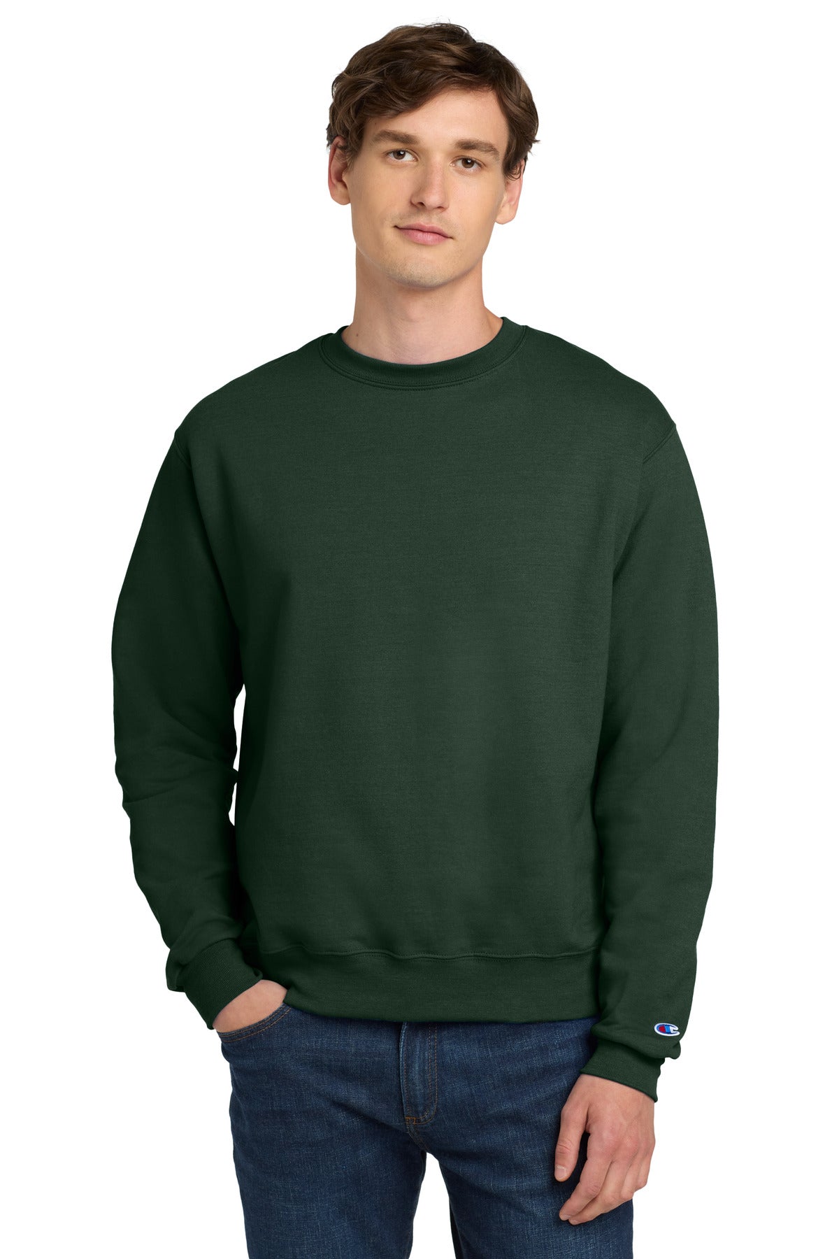 Champion Powerblend Crewneck Sweatshirt. S6000 - EMBROIDERED