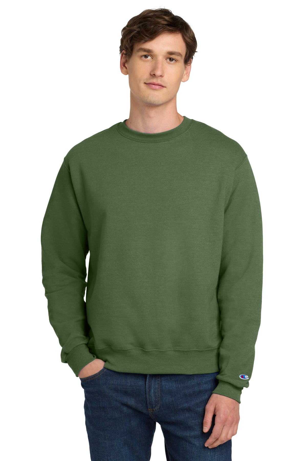 Champion  Powerblend Crewneck Sweatshirt. S6000 - EMBROIDERED