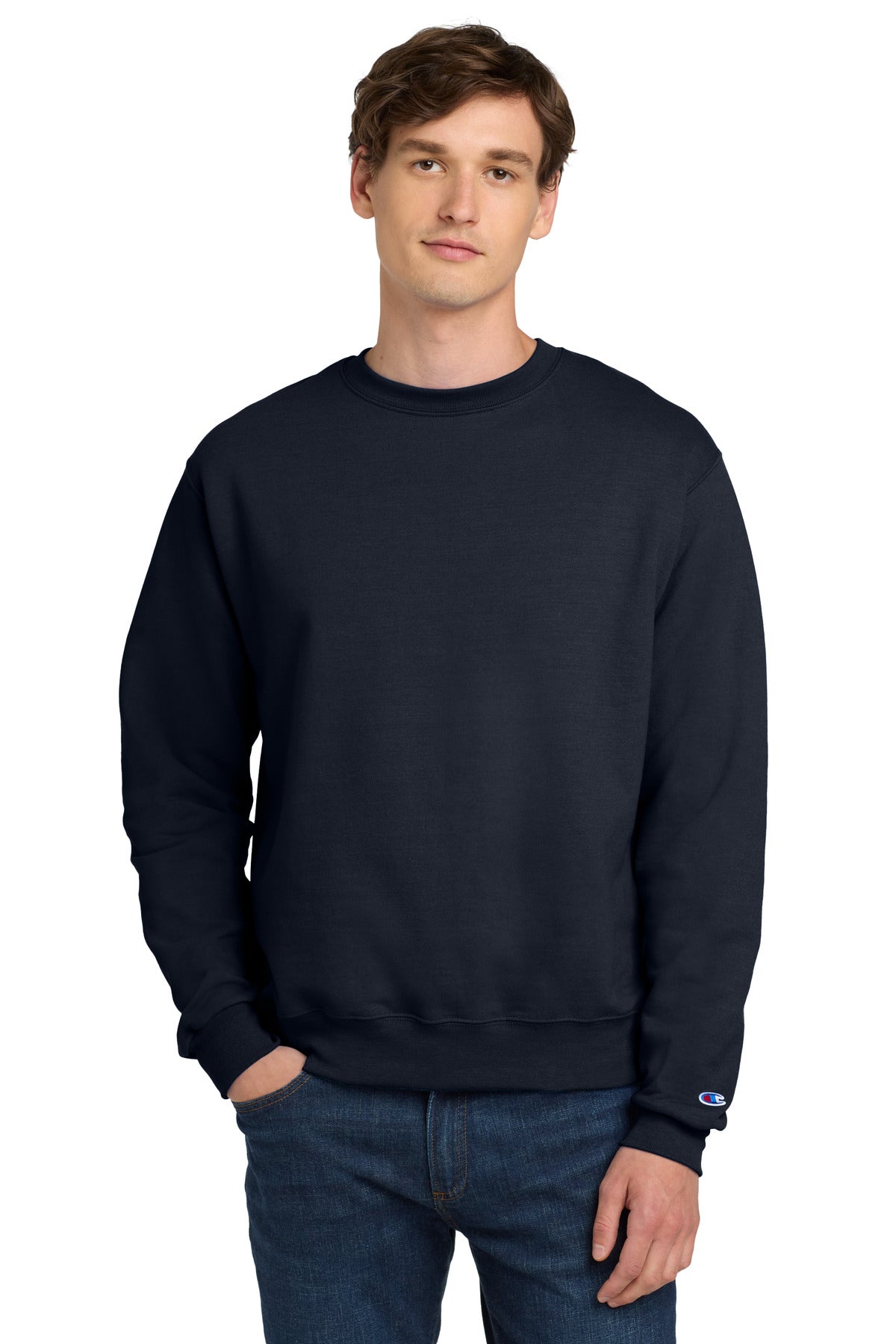 Champion Powerblend Crewneck Sweatshirt. S6000 - EMBROIDERED