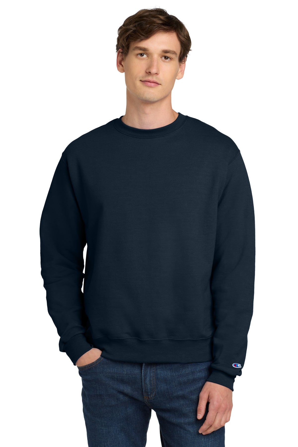 Champion  Powerblend Crewneck Sweatshirt. S6000 - EMBROIDERED