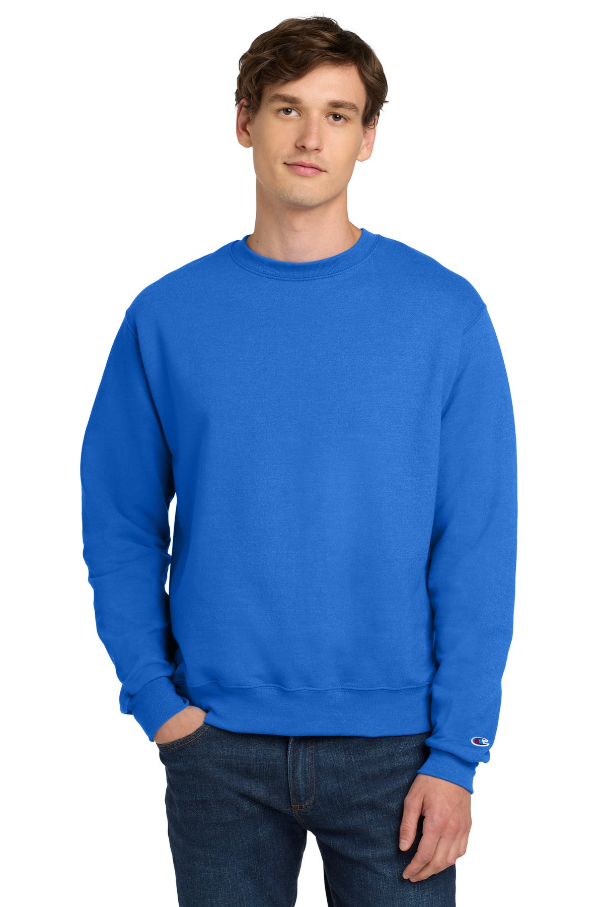Champion Powerblend Crewneck Sweatshirt. S6000 - EMBROIDERED