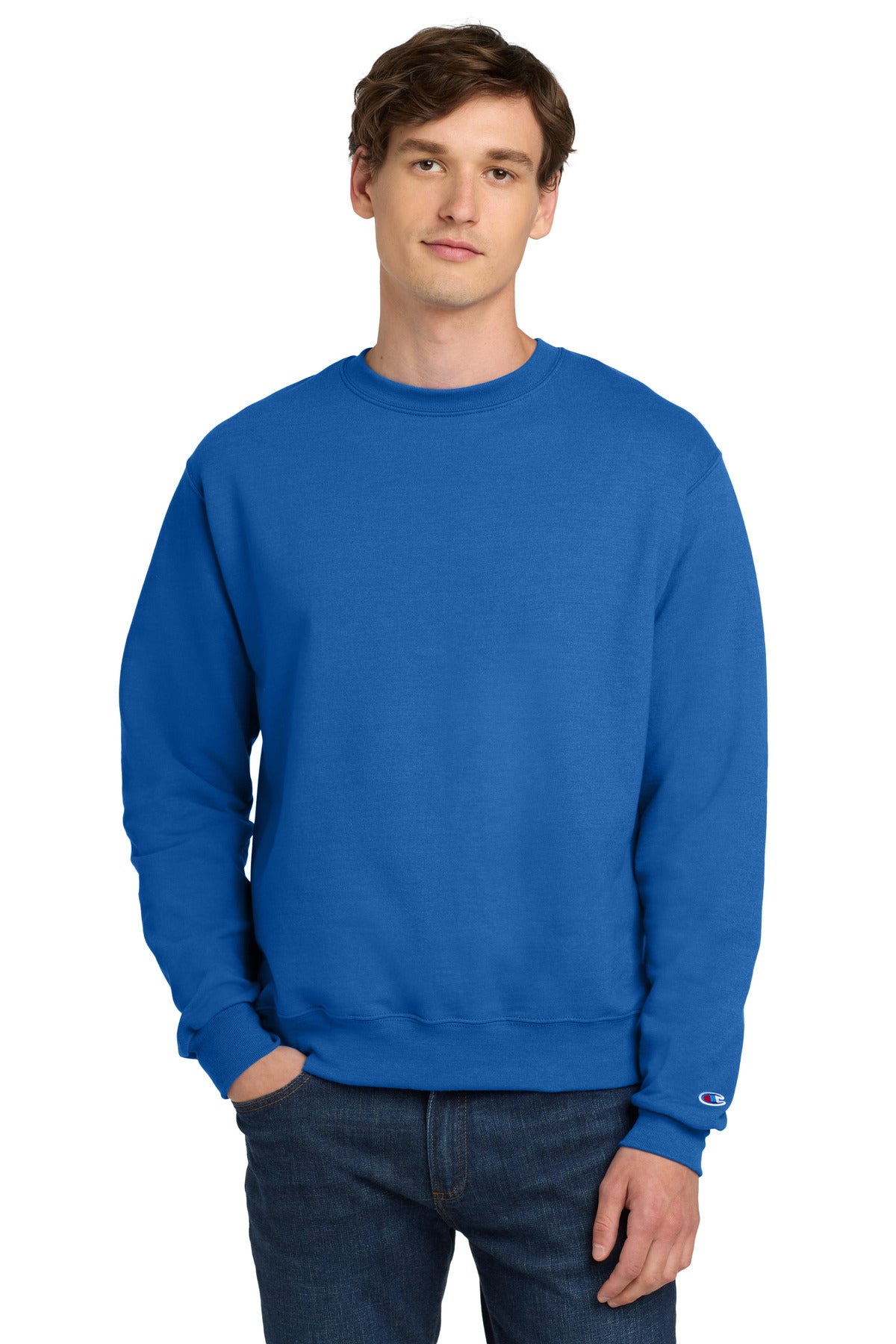 Champion  Powerblend Crewneck Sweatshirt. S6000 - EMBROIDERED