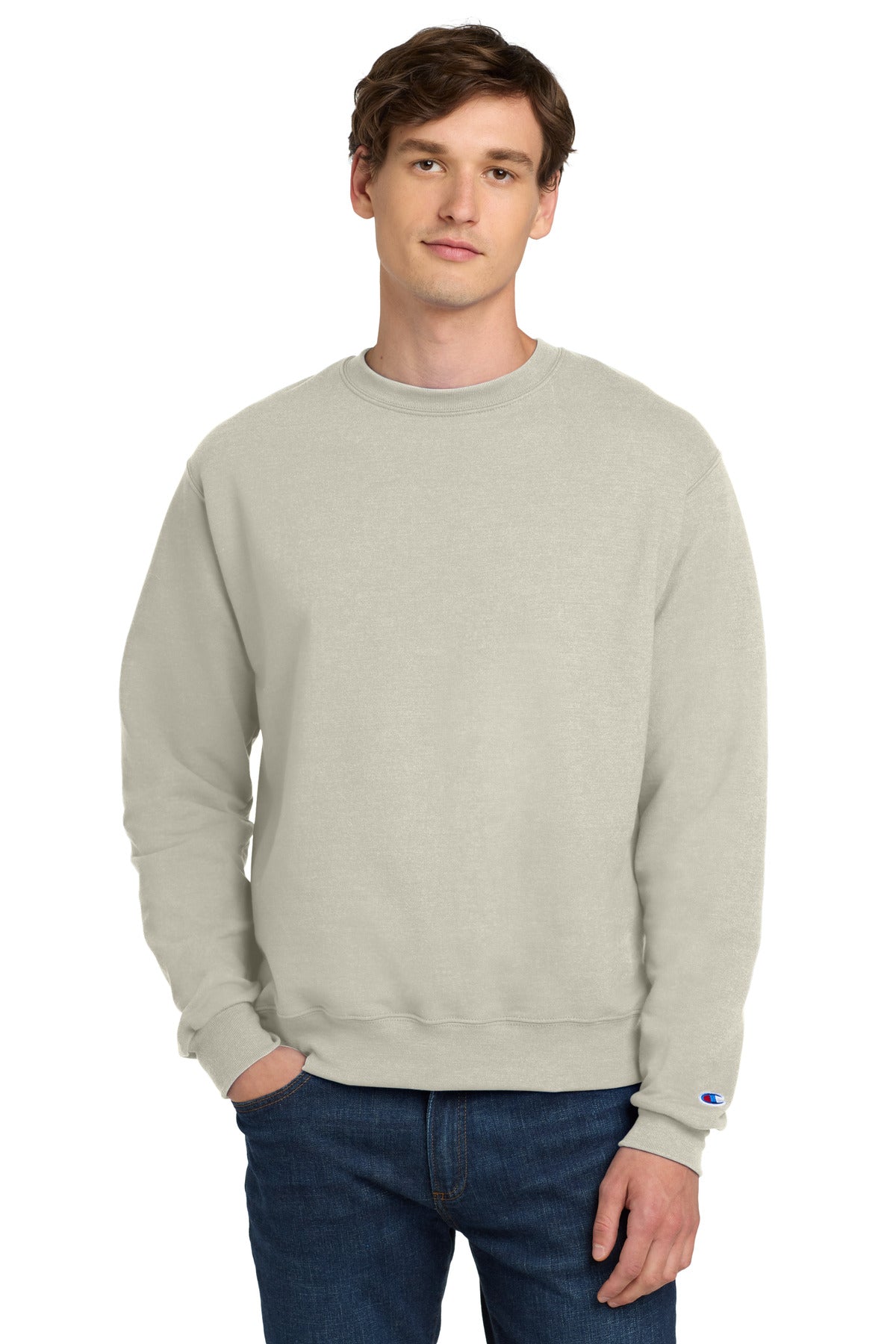 Champion Powerblend Crewneck Sweatshirt. S6000 - EMBROIDERED