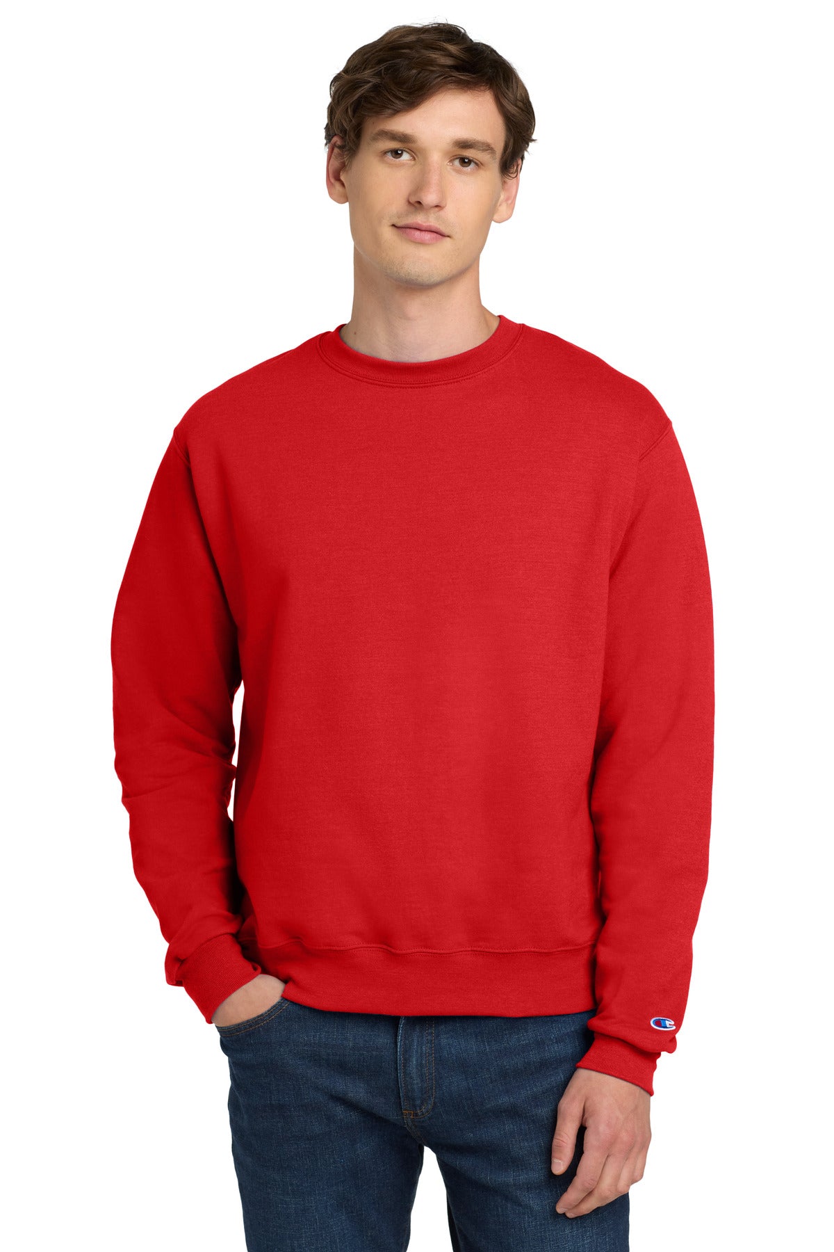 Champion Powerblend Crewneck Sweatshirt. S6000 - EMBROIDERED
