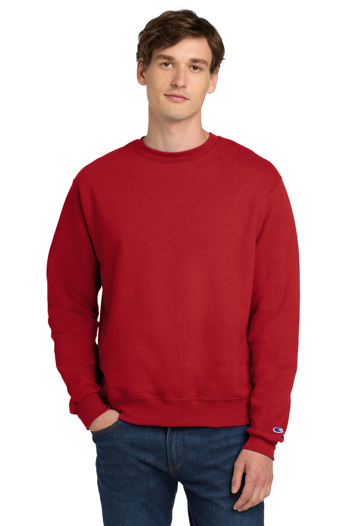 Champion  Powerblend Crewneck Sweatshirt. S6000 - EMBROIDERED