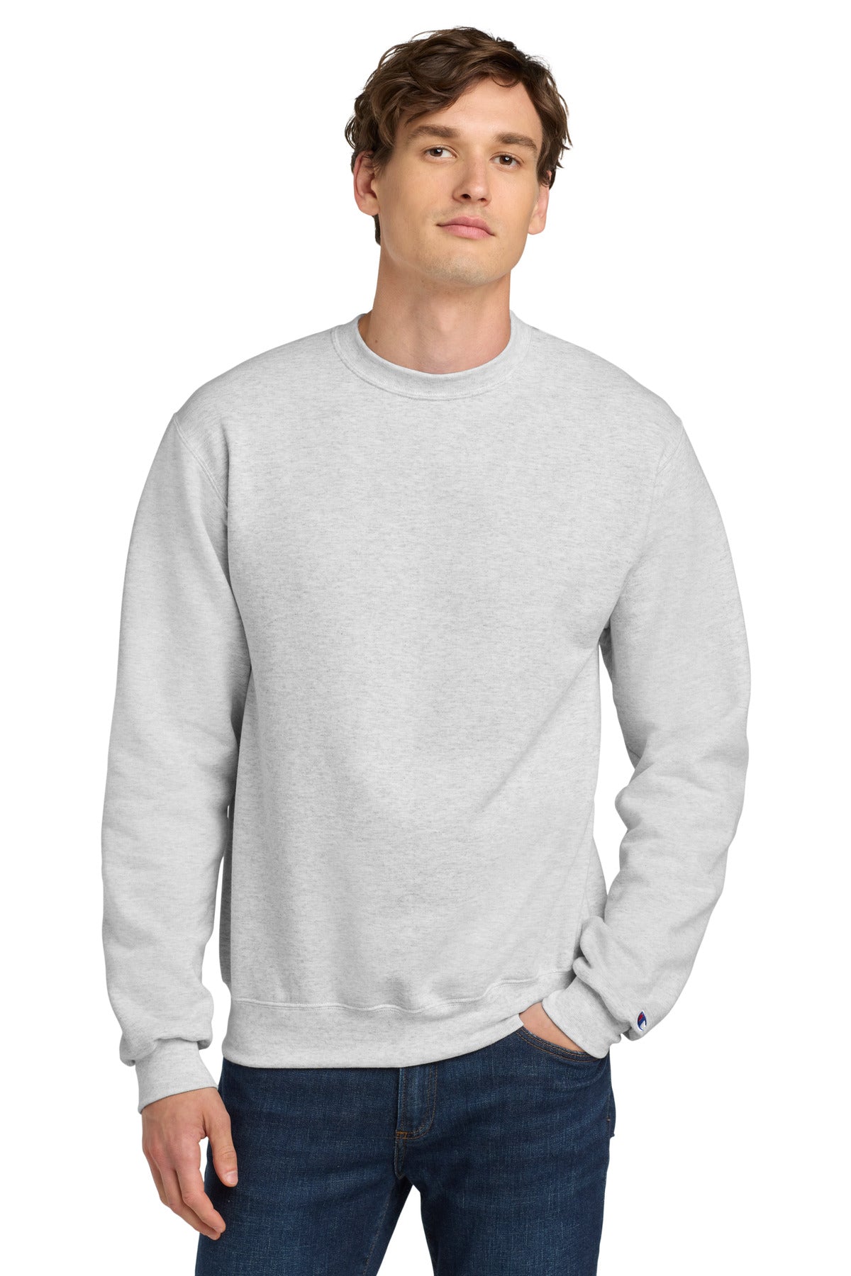 Champion Powerblend Crewneck Sweatshirt. S6000 - EMBROIDERED