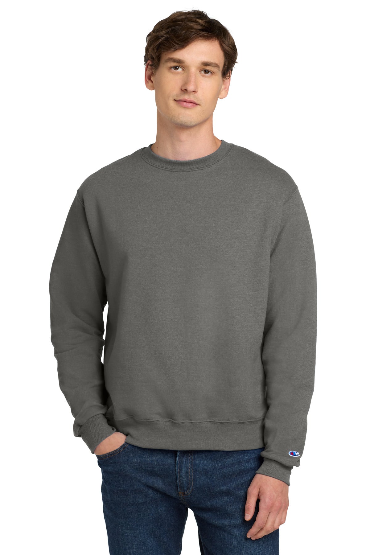 Champion  Powerblend Crewneck Sweatshirt. S6000 - EMBROIDERED
