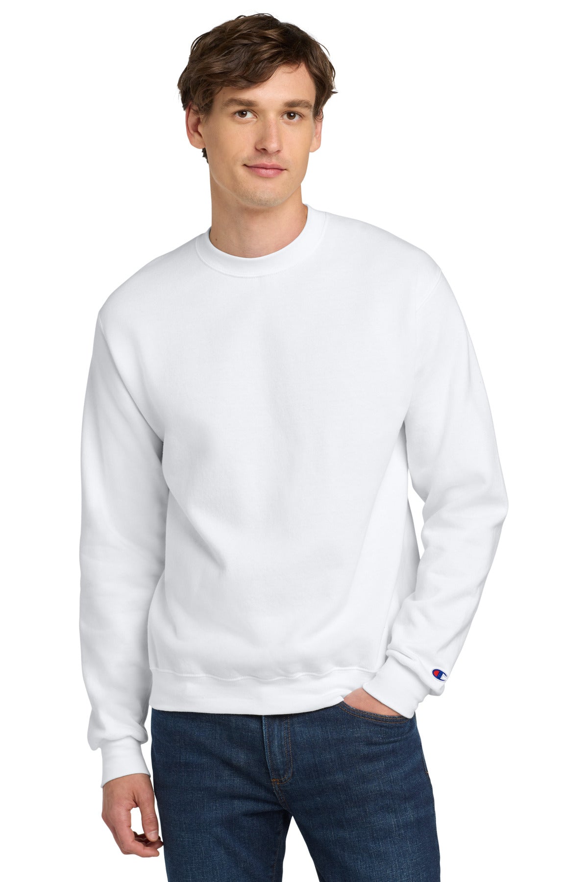Champion  Powerblend Crewneck Sweatshirt. S6000 - EMBROIDERED