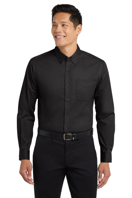 Port Authority Long Sleeve Easy Care Shirt S608 - EMBROIDERED