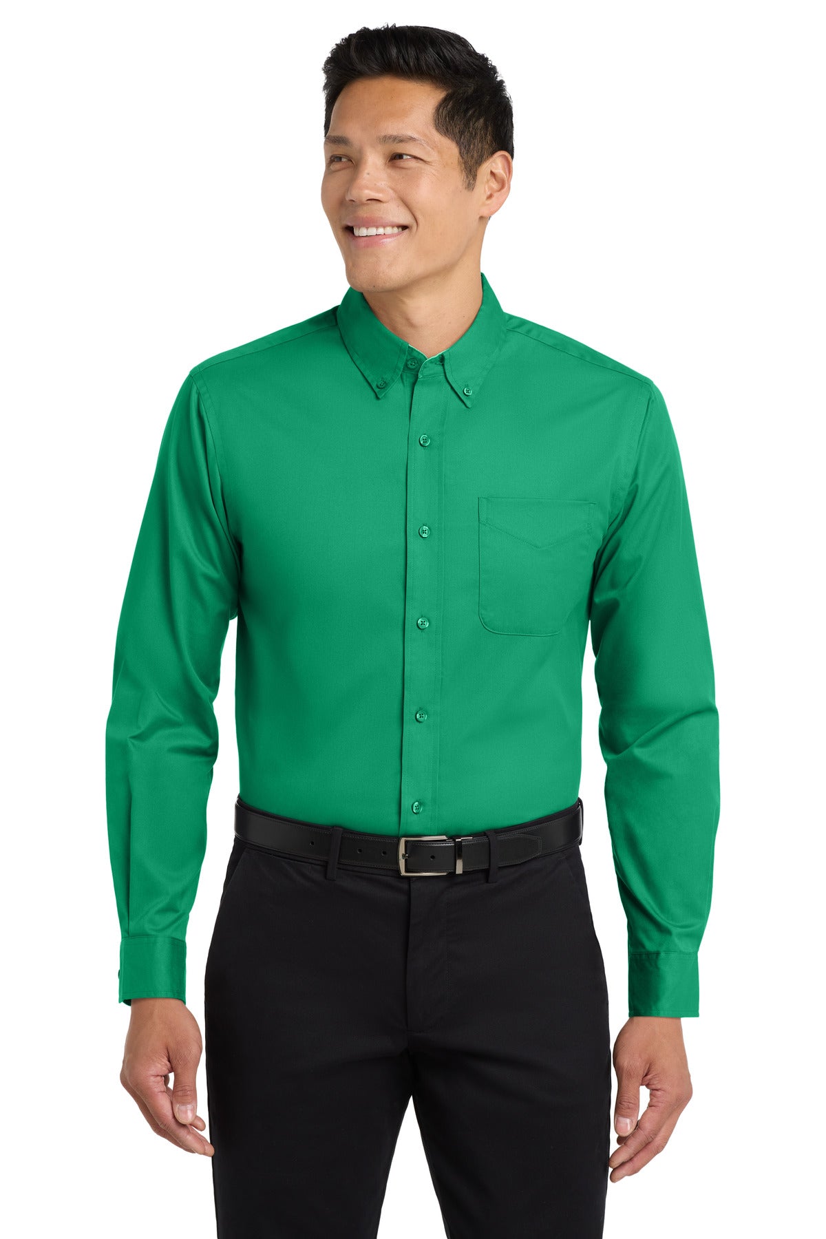Port Authority Long Sleeve Easy Care Shirt S608 - EMBROIDERED
