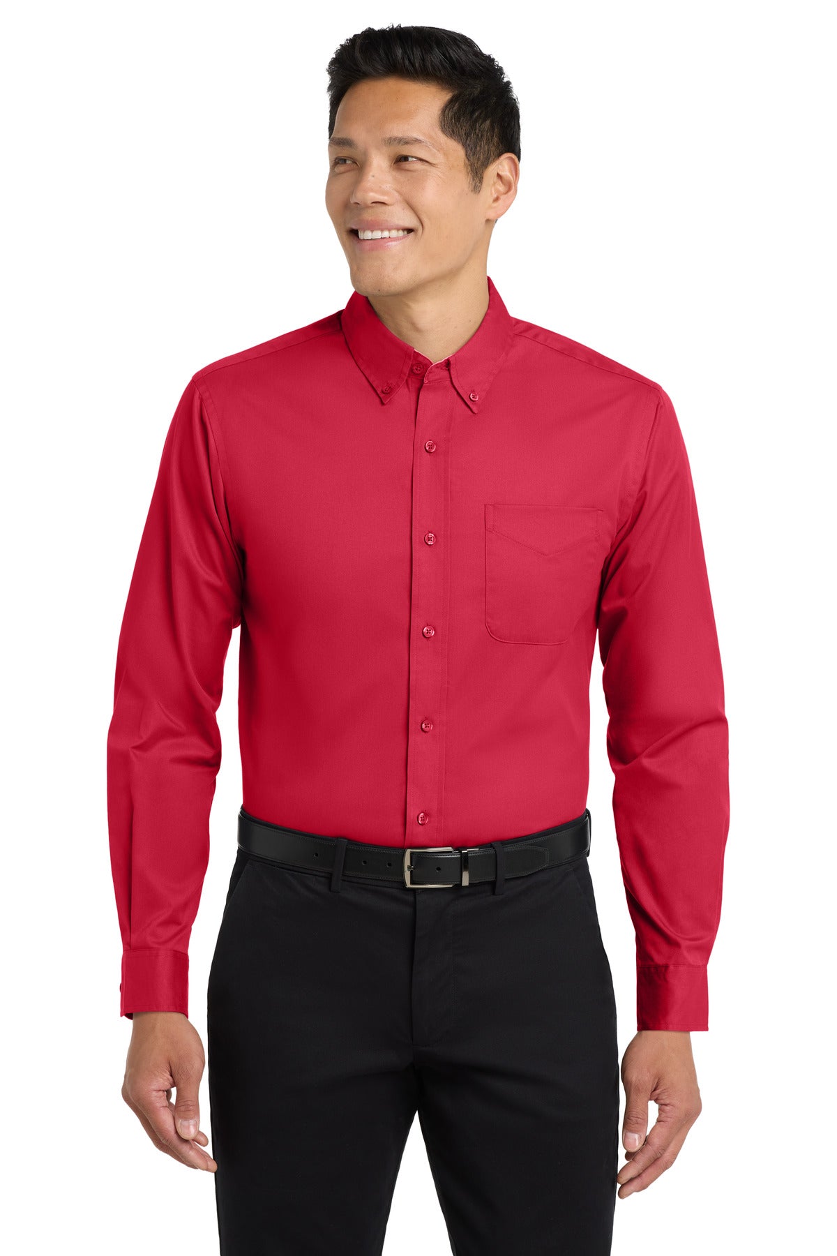 Port Authority Long Sleeve Easy Care Shirt S608 - EMBROIDERED