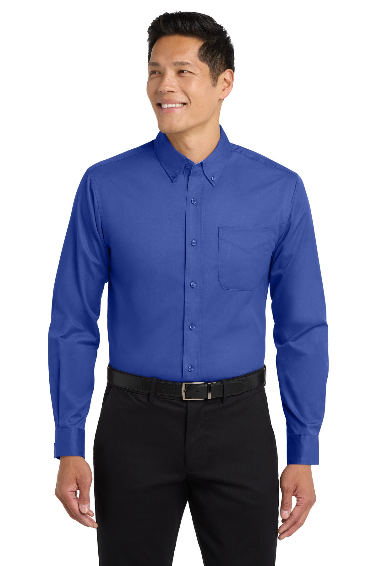 Port Authority Long Sleeve Easy Care Shirt S608 - EMBROIDERED