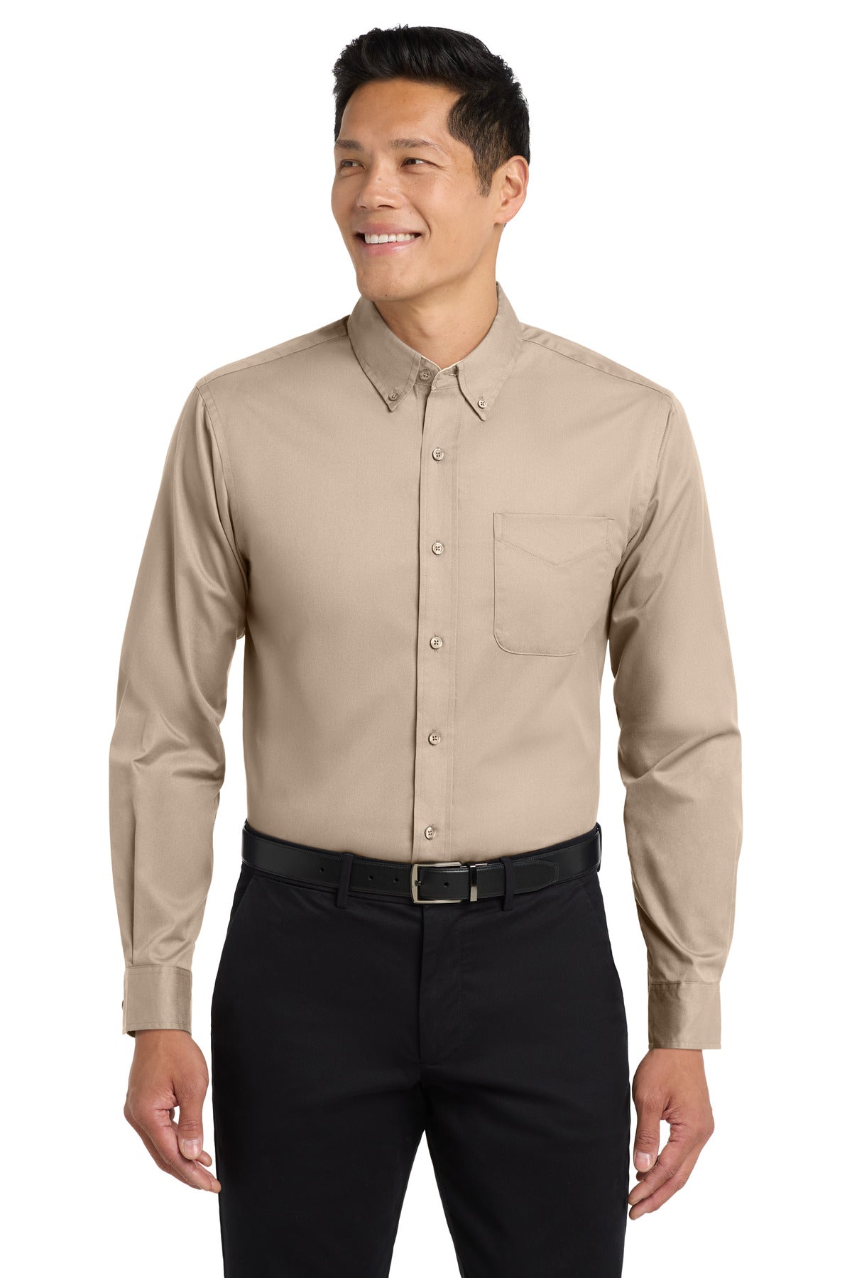 Port Authority Long Sleeve Easy Care Shirt S608 - EMBROIDERED