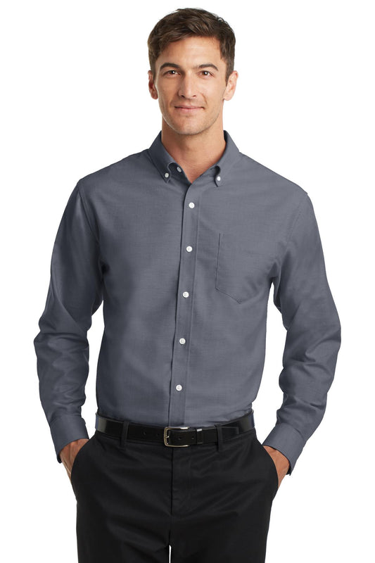Port Authority SuperPro‚ Oxford Shirt. S658 - EMBROIDERED