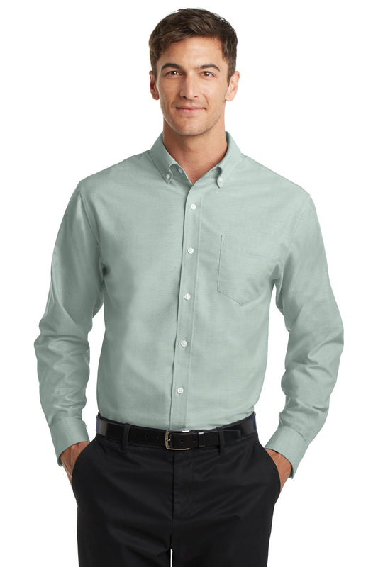 Port Authority SuperPro‚ Oxford Shirt. S658 - EMBROIDERED